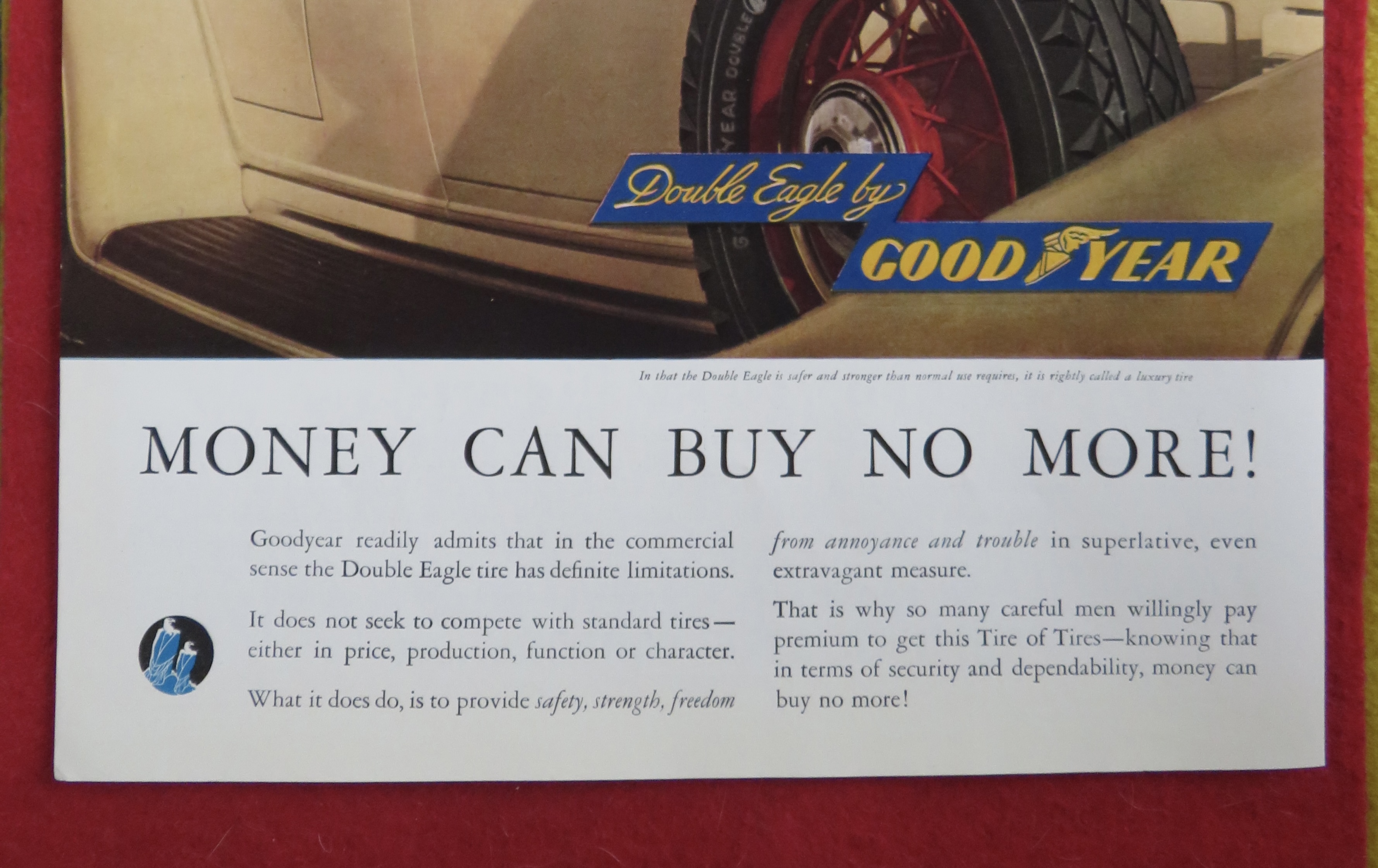 1934 Good Year Tires with the Double Eagle Tires