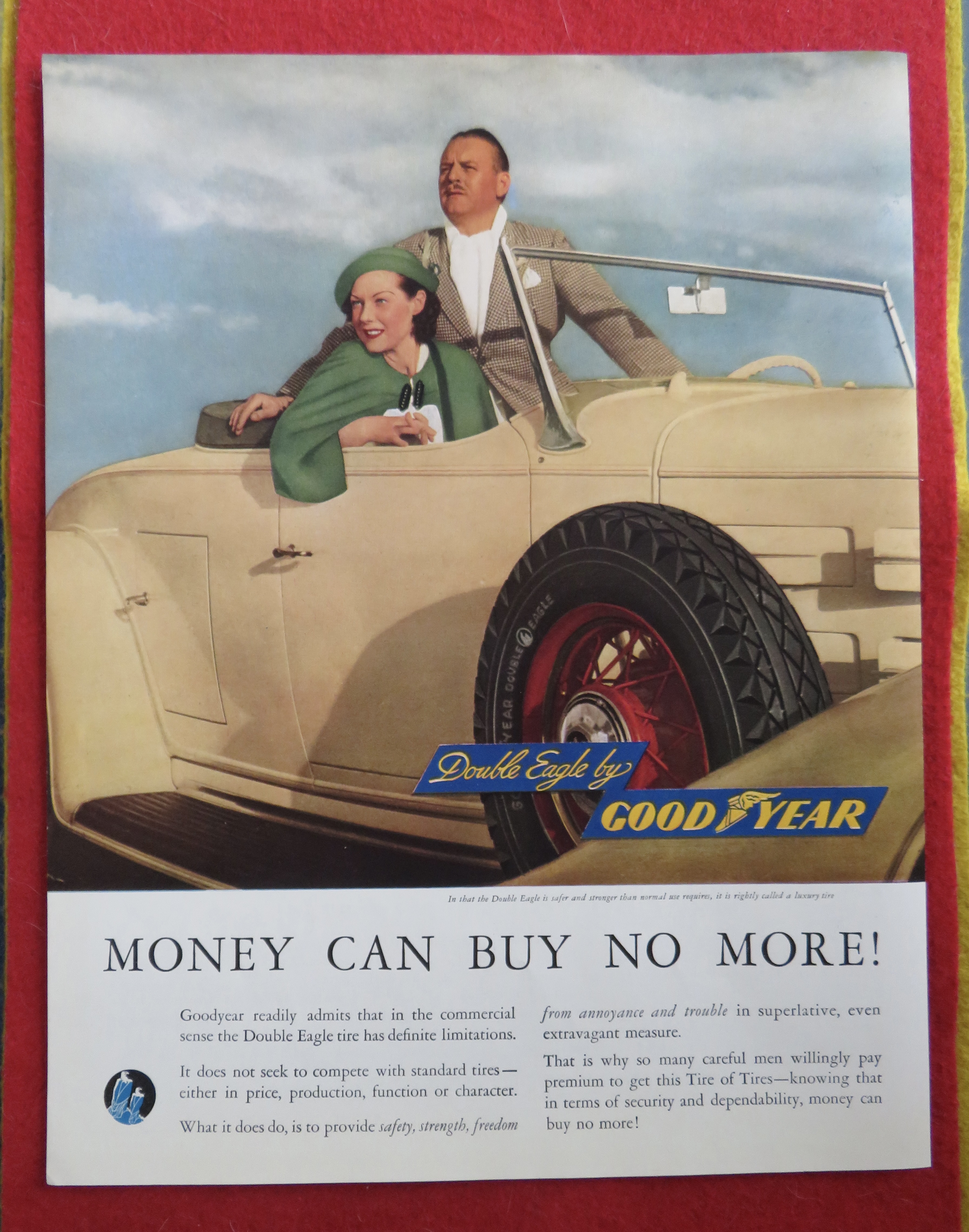 1934 Good Year Tires with the Double Eagle Tires