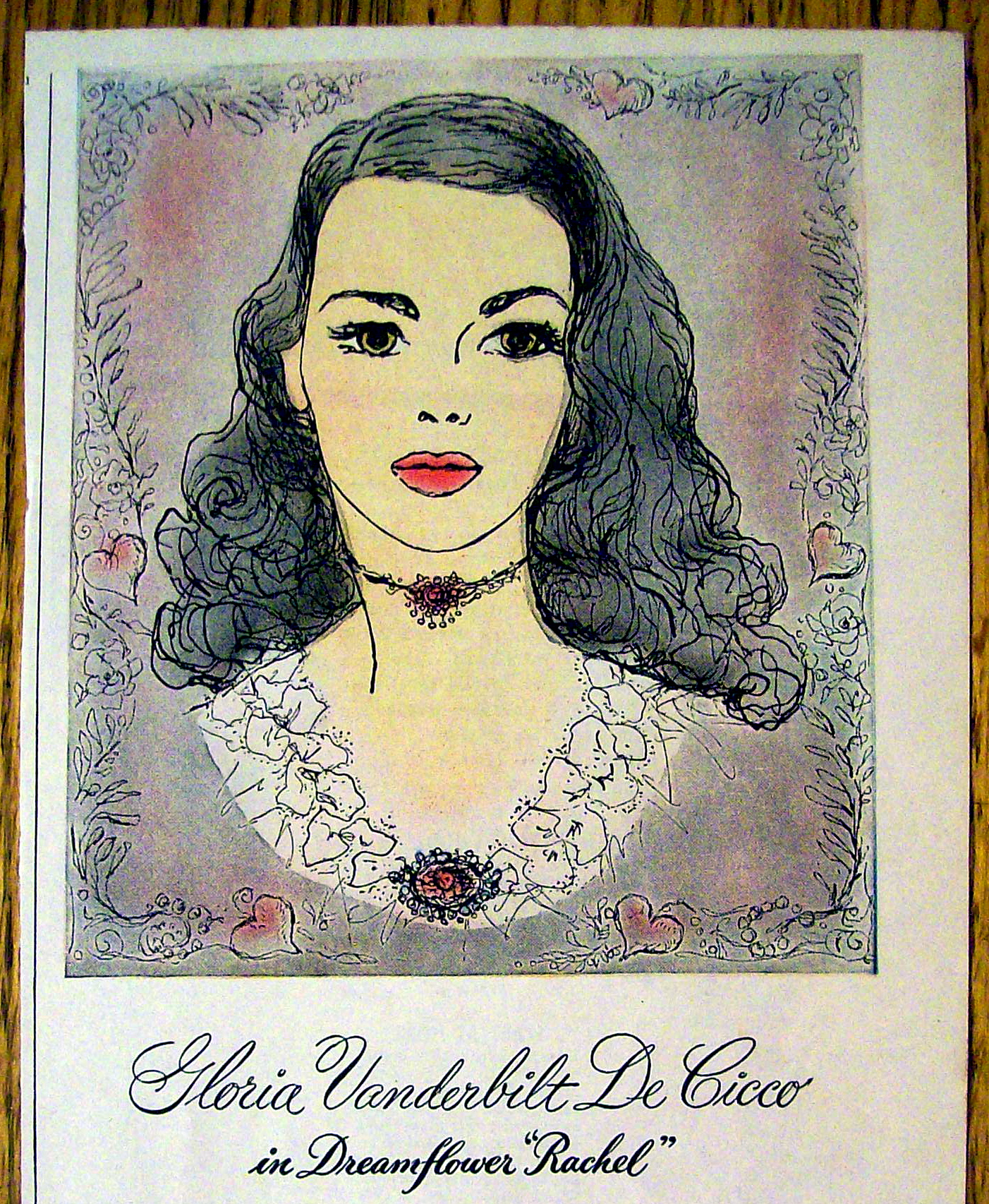 1944 Pond's Dream Flower w/ Gloria Vanderbilt De Cicco