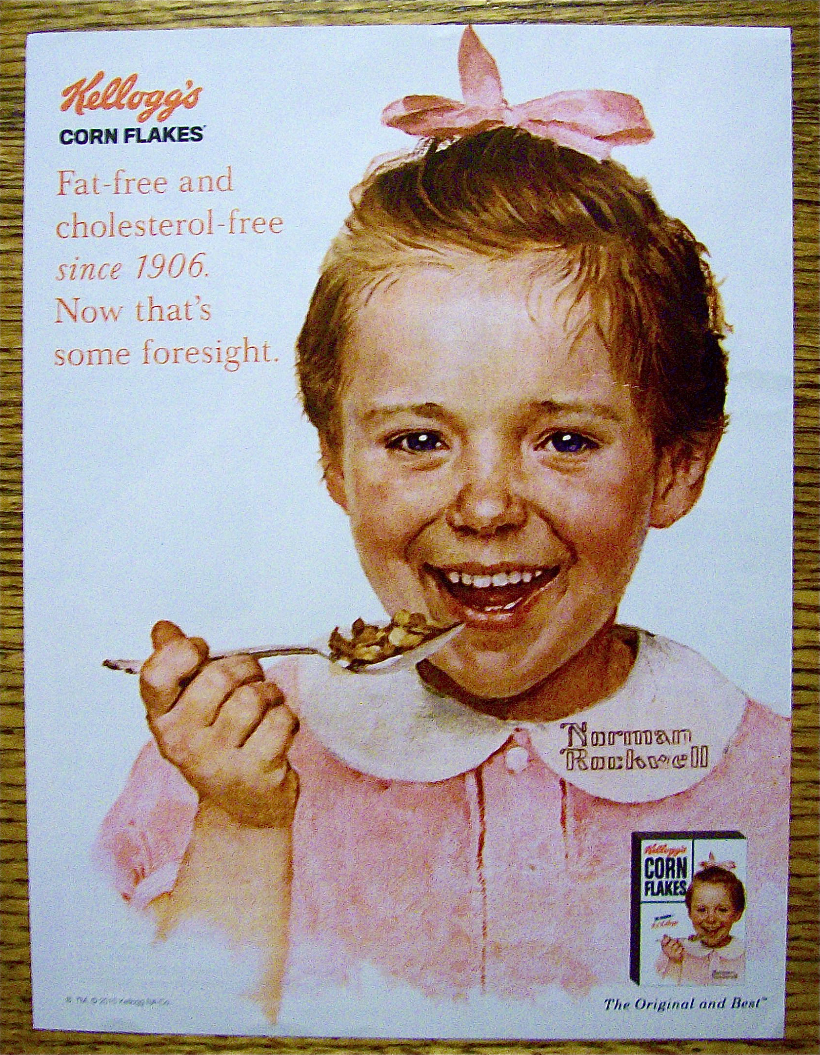 2010 Kellogg's Corn Flakes with Girl By Norman Rockwell