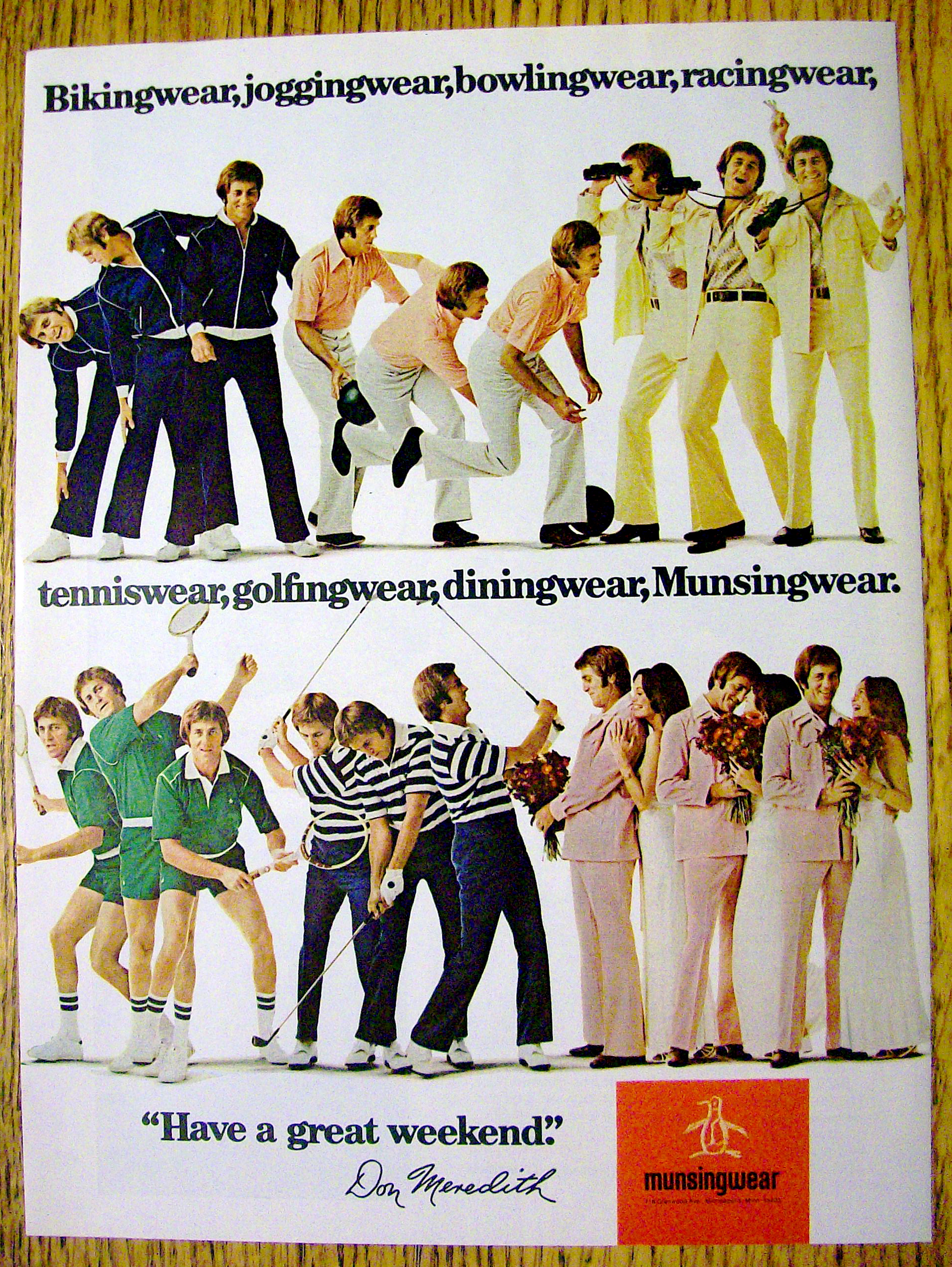 1976 Munsingwear with Football's Don Meredith