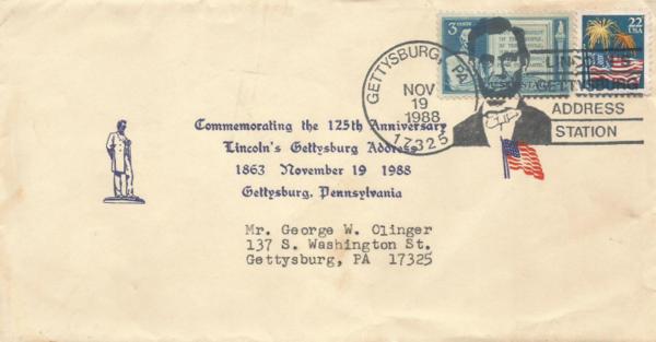 President Lincoln's Gettysburg Address Commemorative Envelope