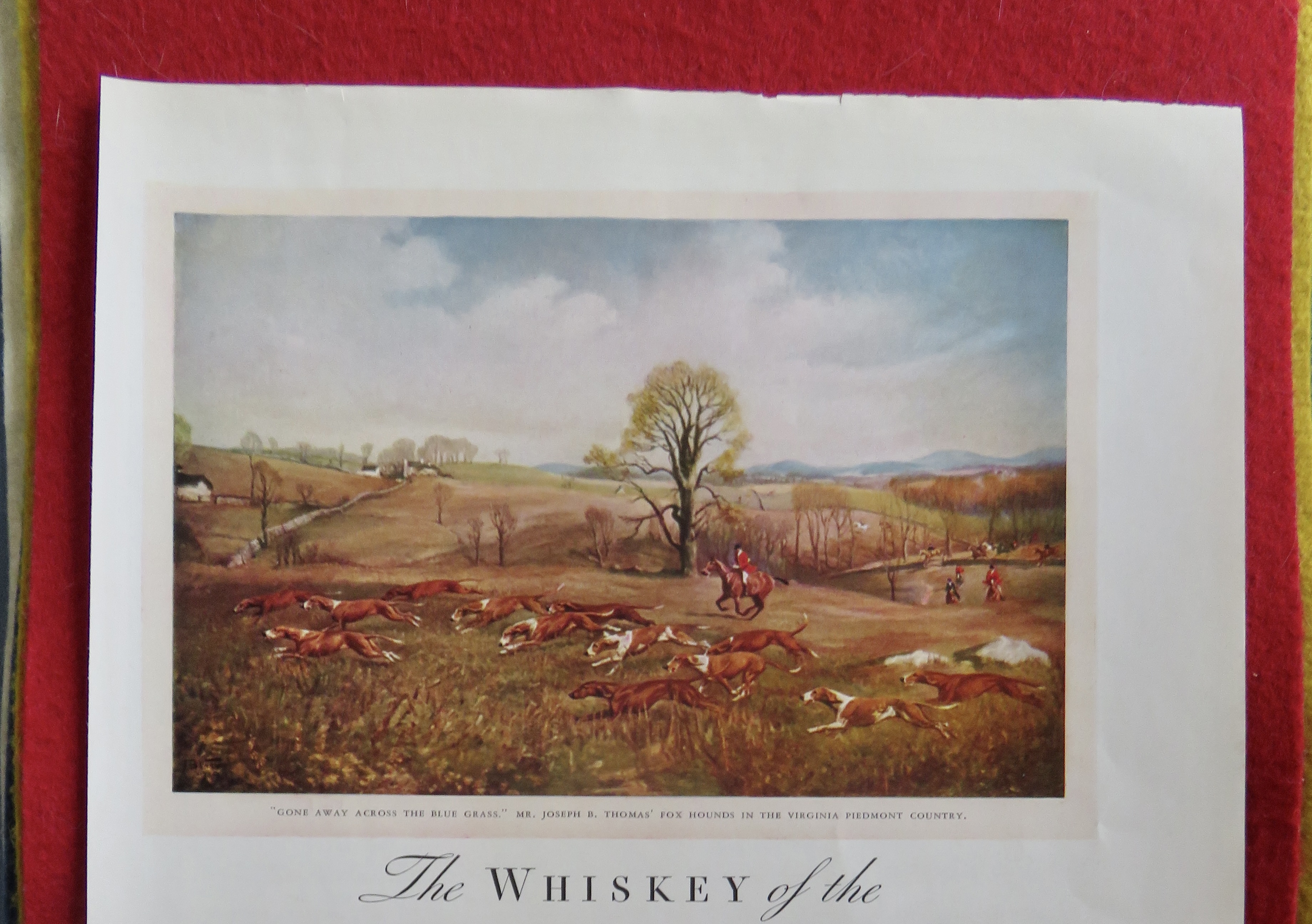 1934 Seagram's Whiskey with Gone Away Across The Grass