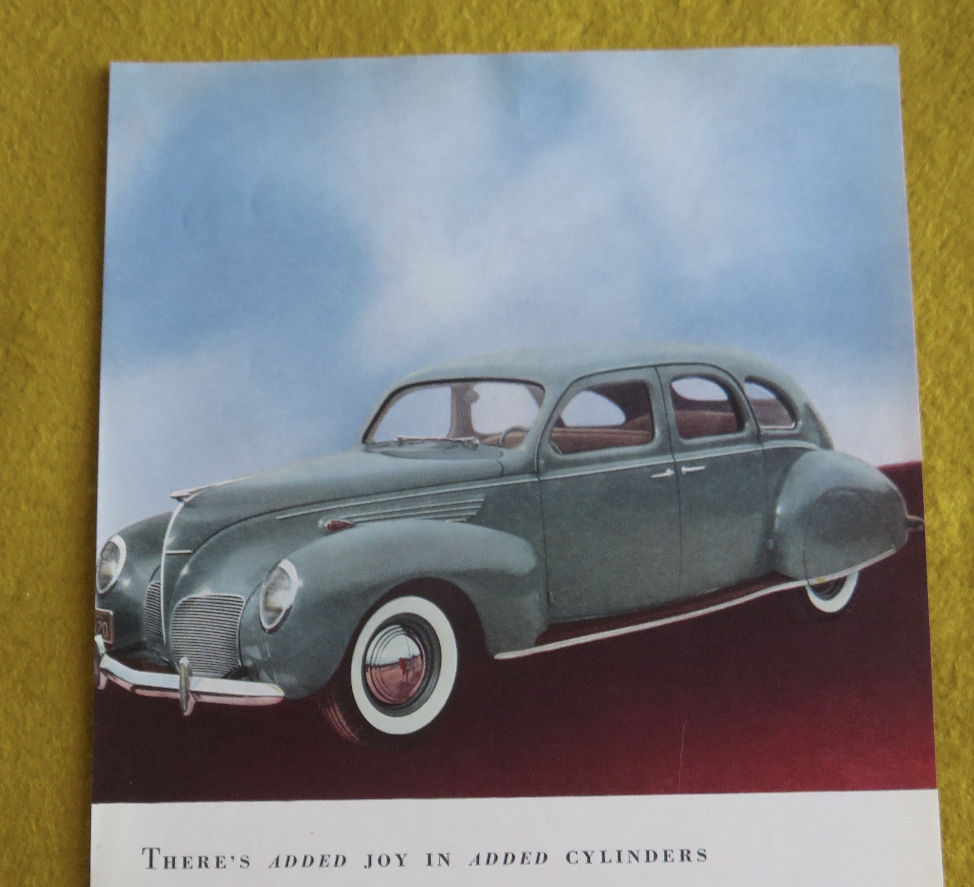 1938 Lincoln Zephyr V-12 with Green Zephyr