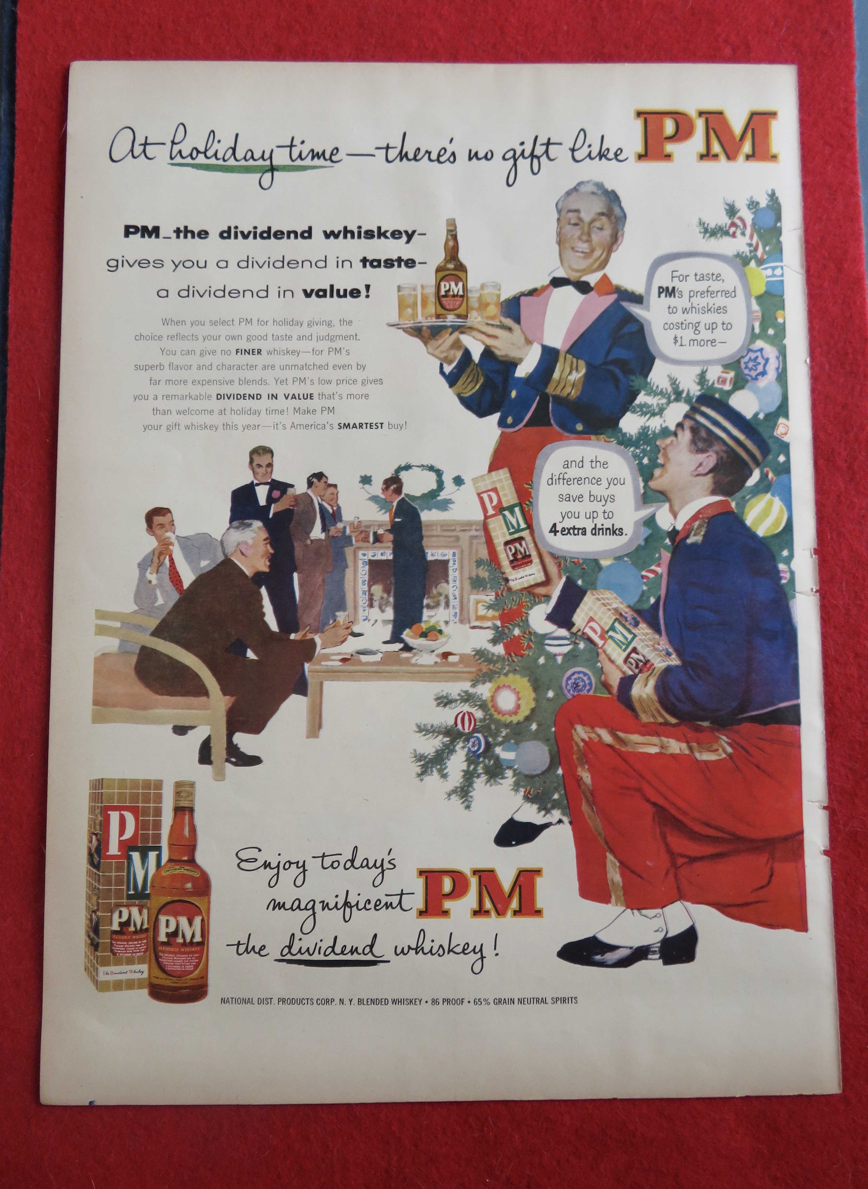 1953 PM Whiskey with 2 Bellboys Talking To Each Other