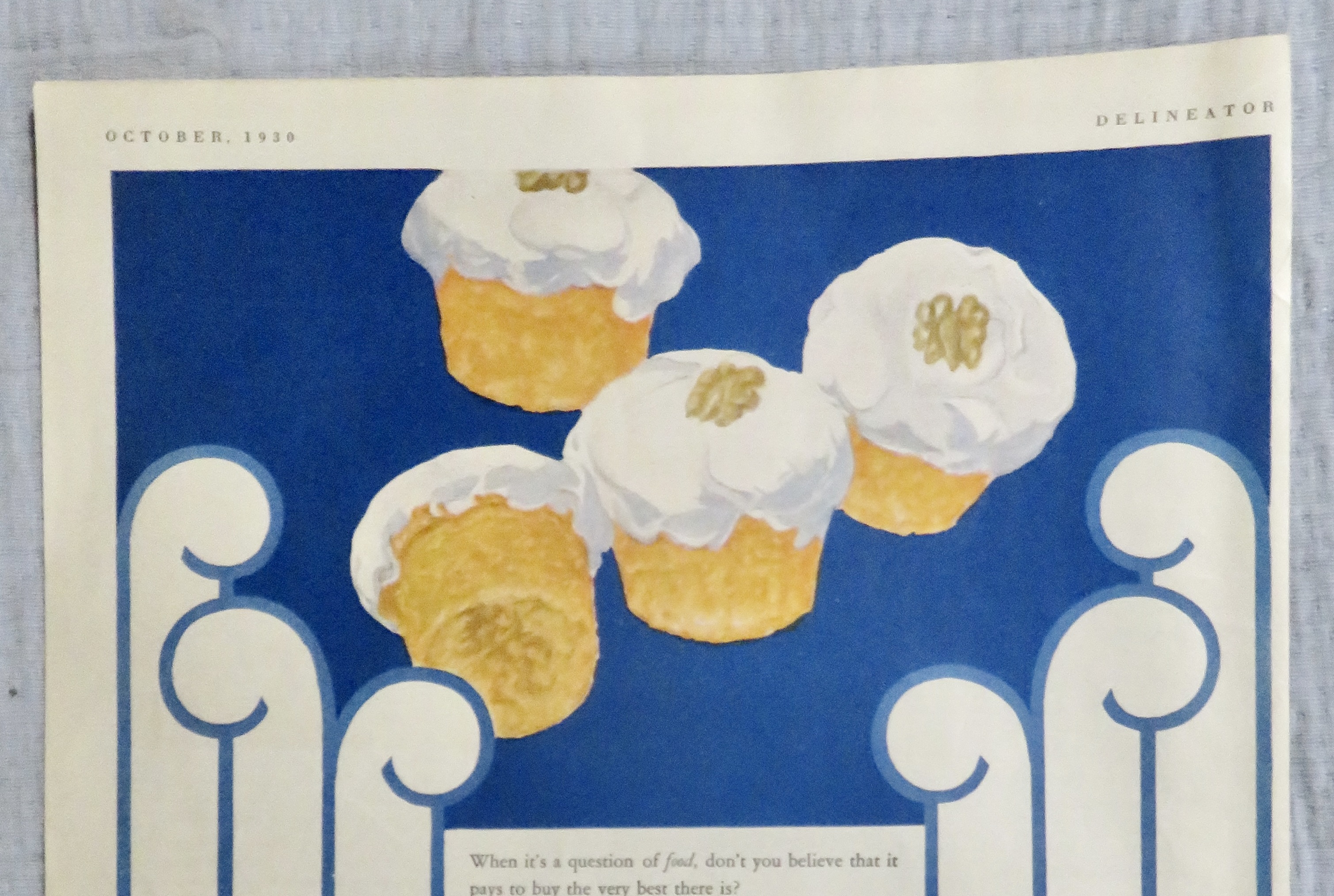 1930 Snowdrift with Cupcakes