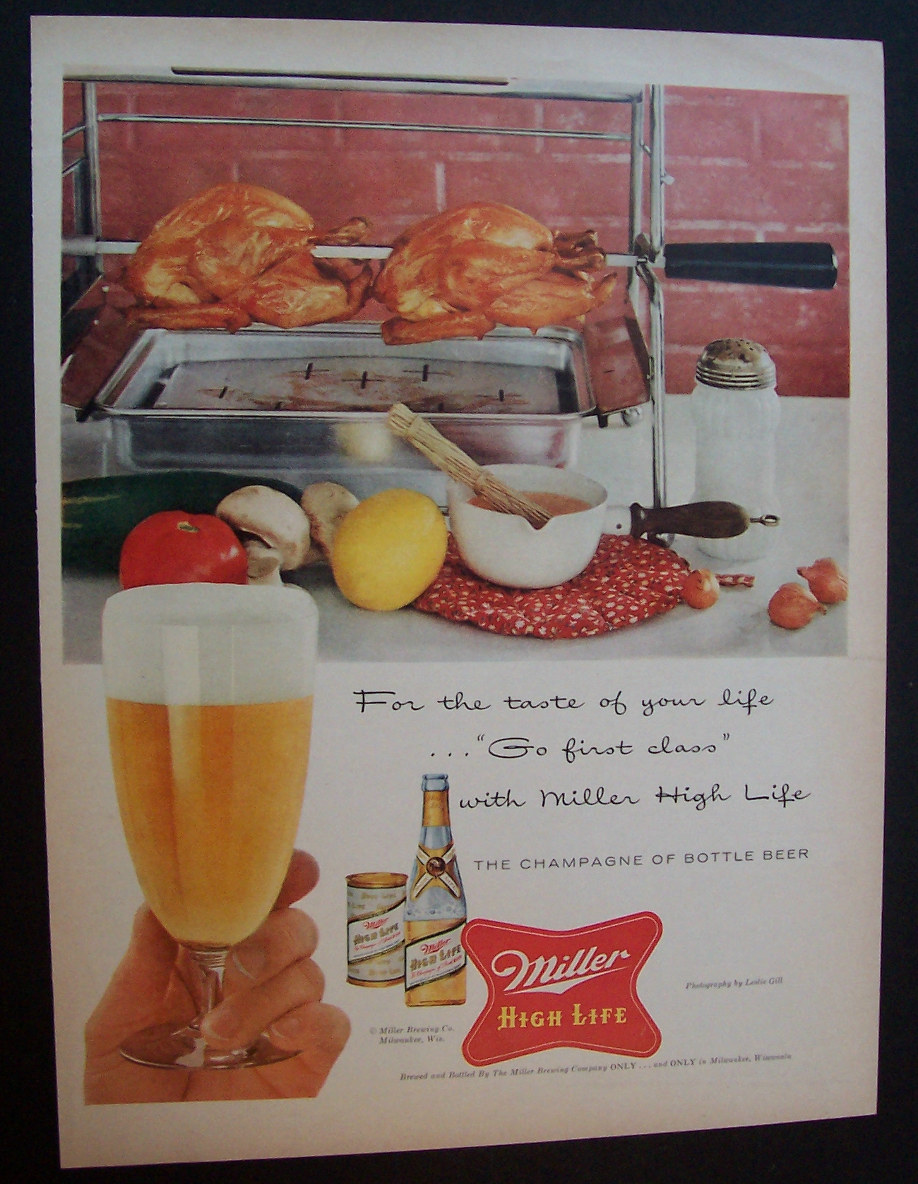 1956  Miller  High  Life  Beer
