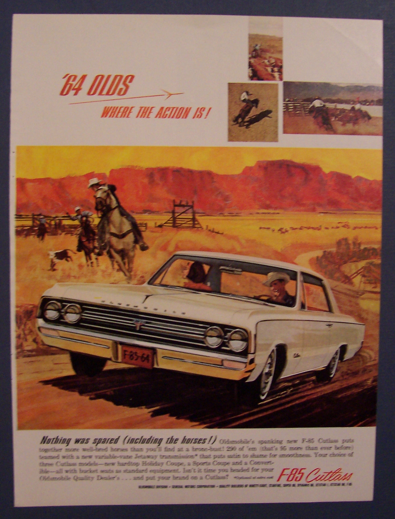1963 Oldsmobile Ad with The F-85 Cutlass