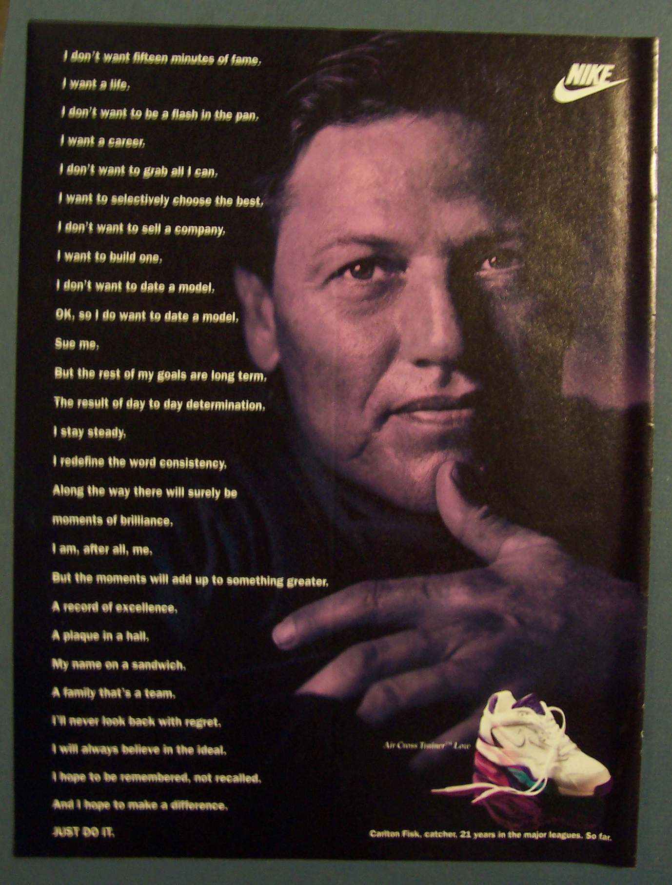 1992  Nike  Shoes  with  Carlton  Fisk