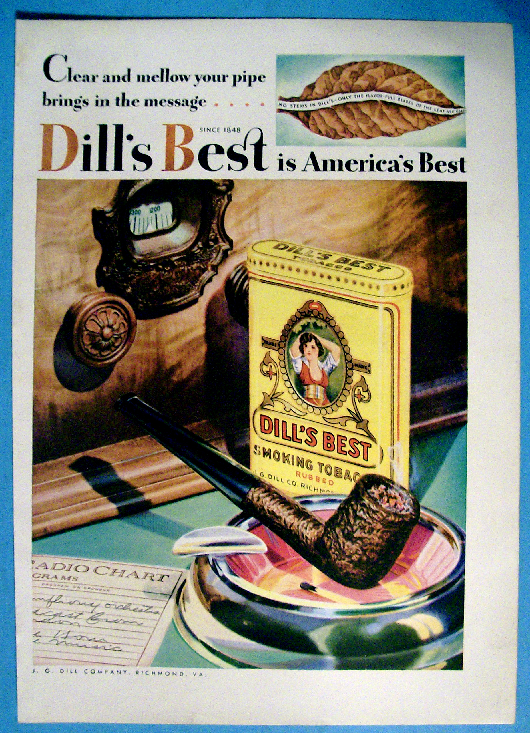 Vintage Ad: 1931 Dill's Best Smoking Tobacco