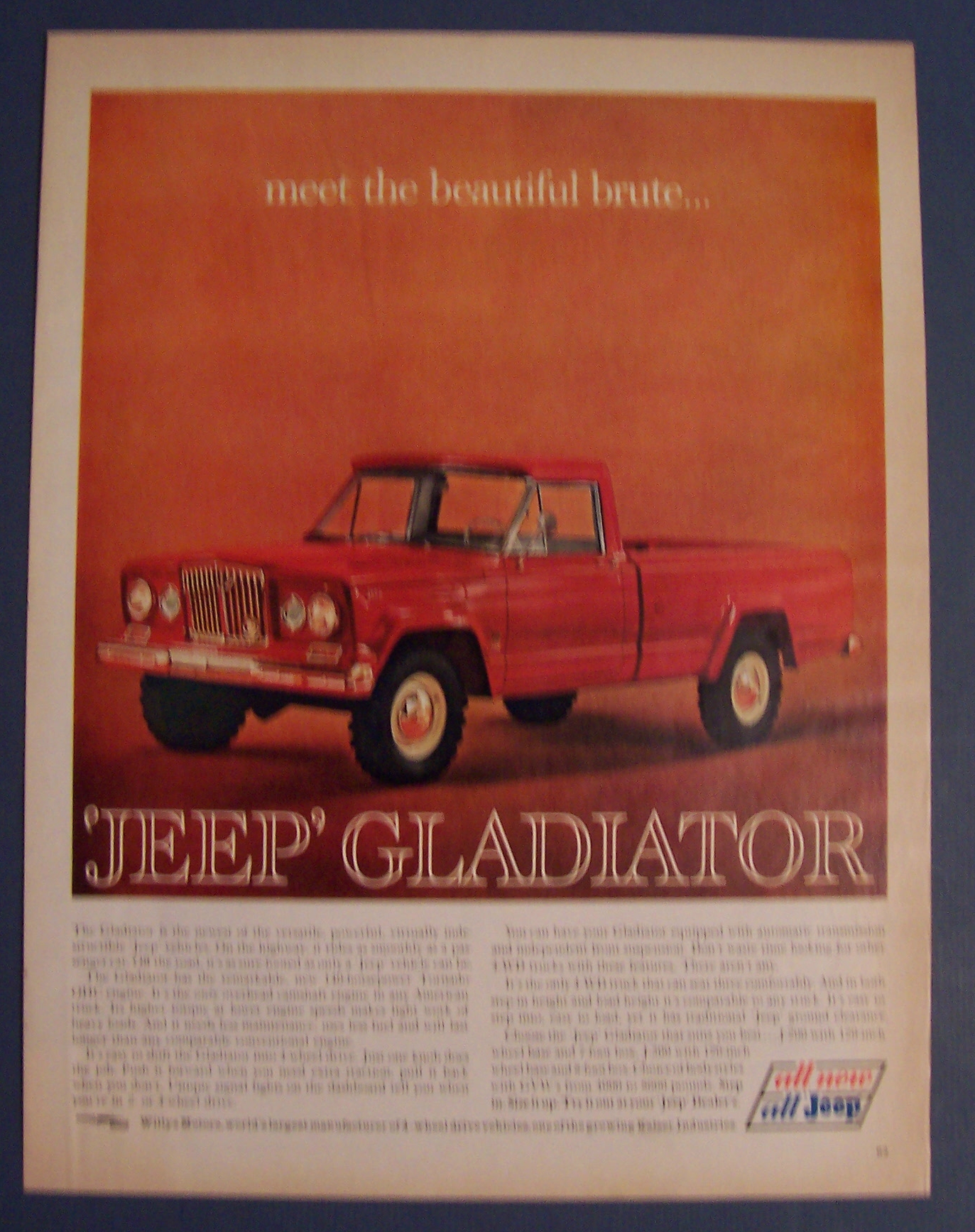 Vintage Ad: 1962 Jeep Gladiator
