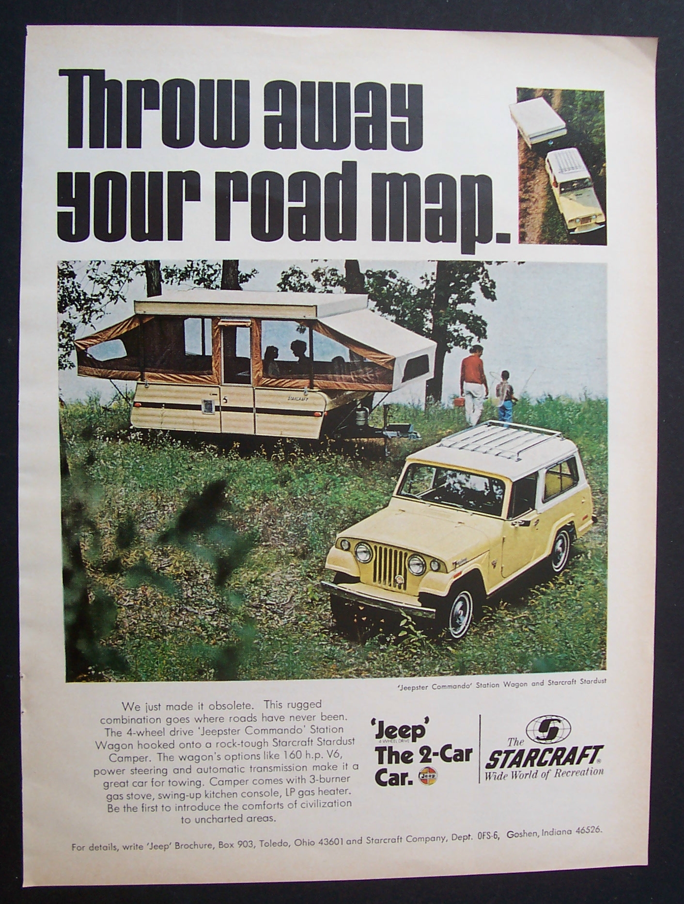 Vintage Ad: 1970 Jeep - The  2 - Car Car