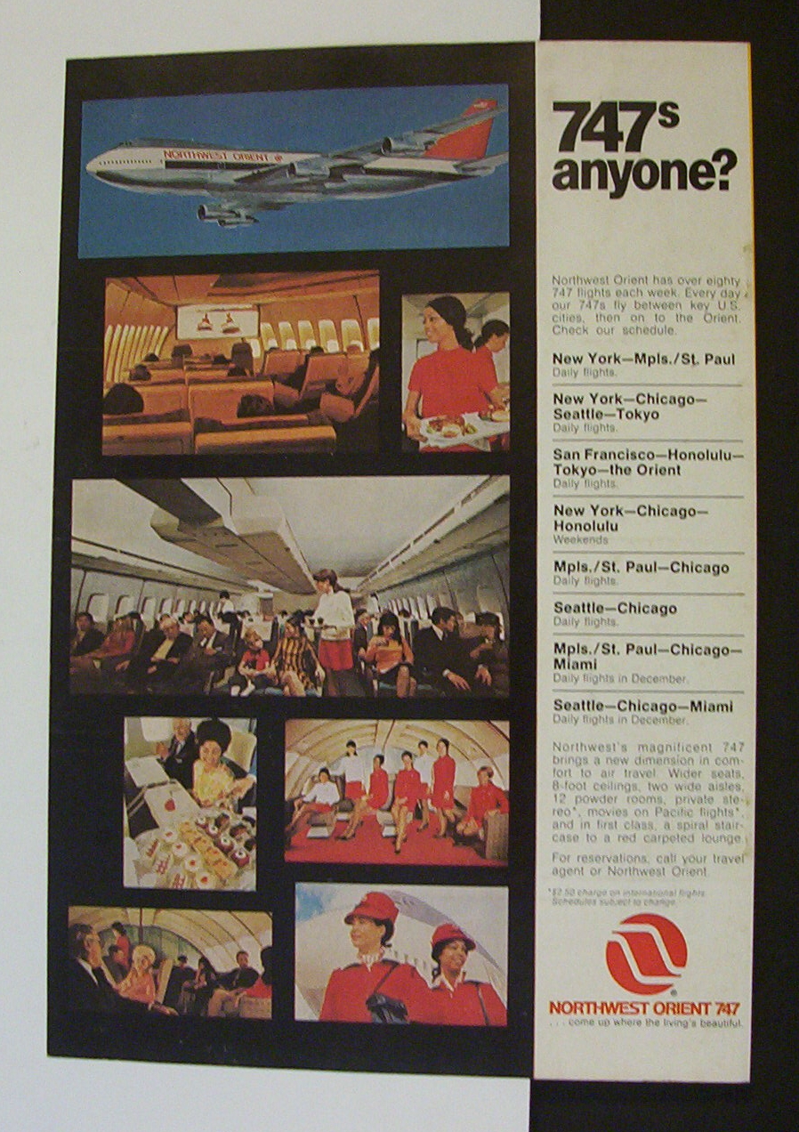 1970  Northwest  Orient  747