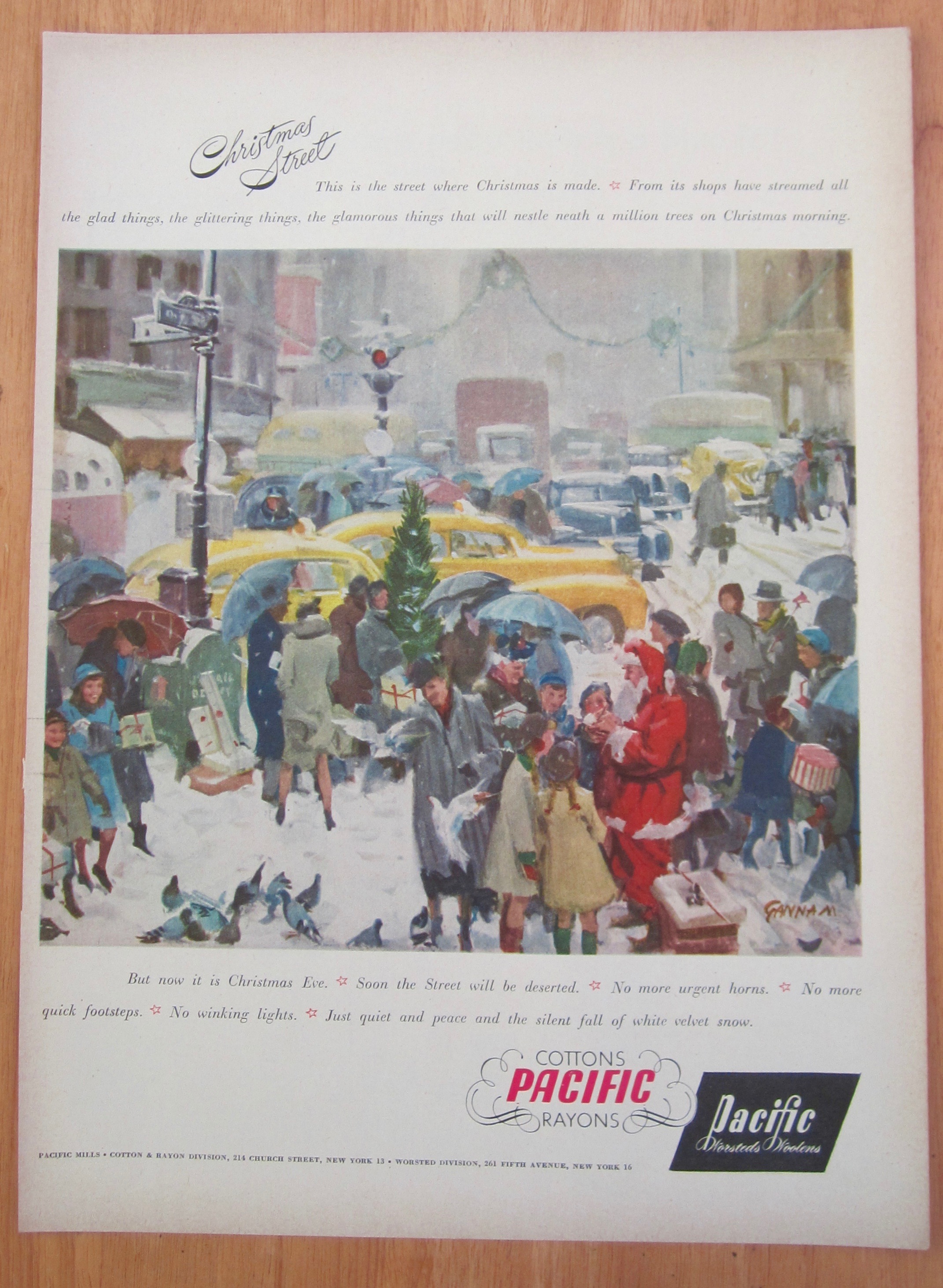 1948 Pacific Mills with Christmas Street