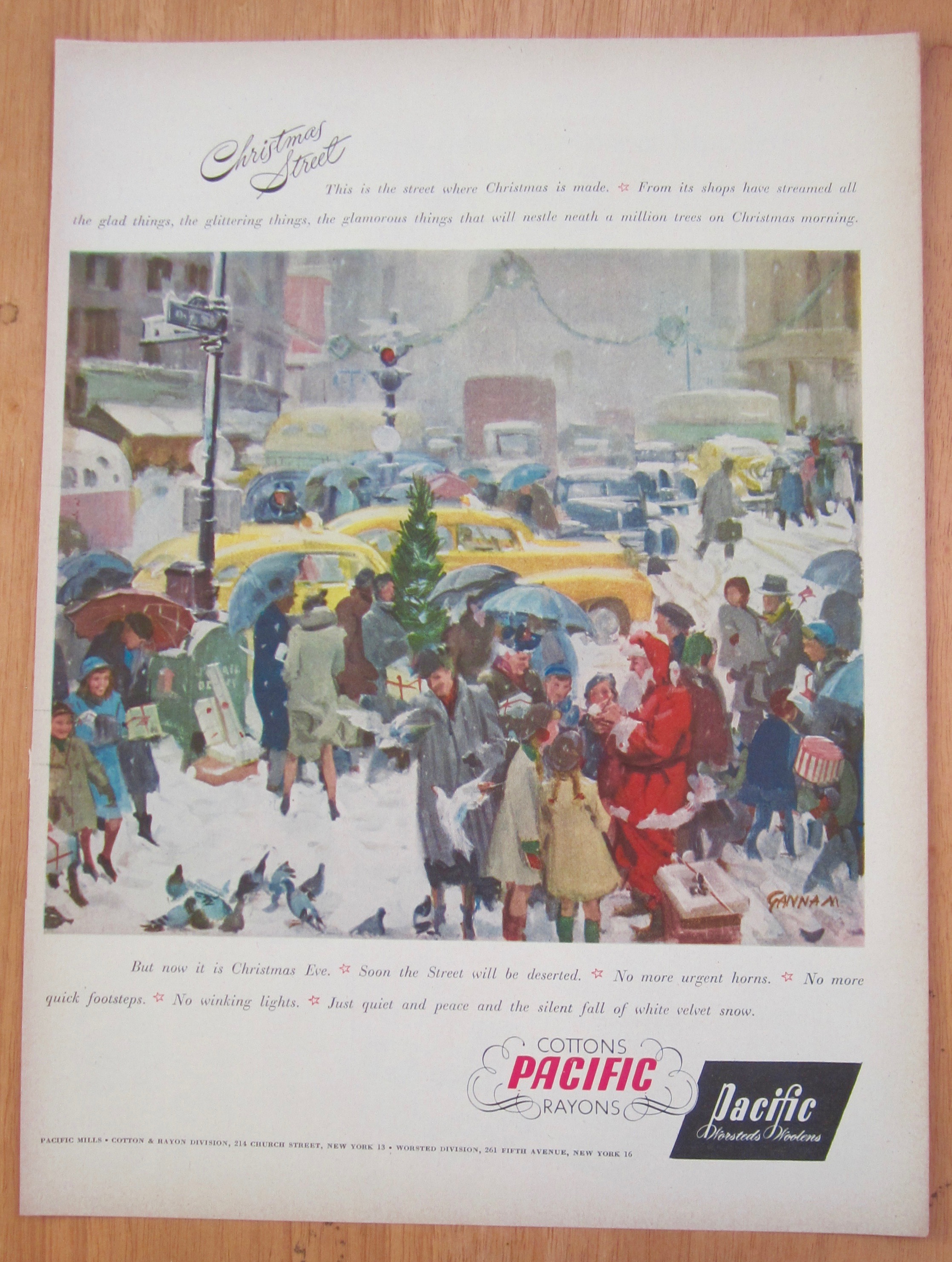 1948 Pacific Mills with Christmas Street