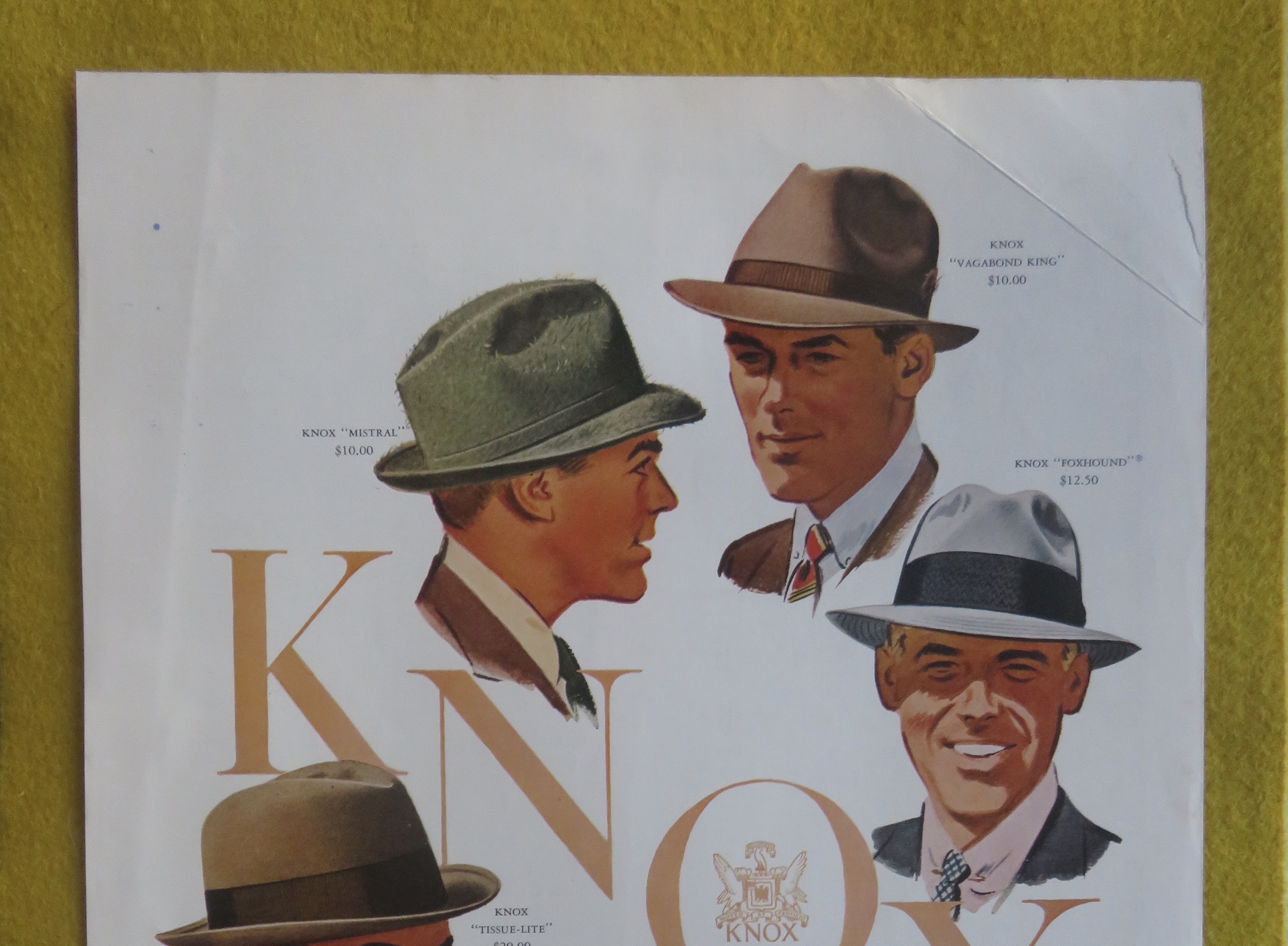 1957 Knox Hats with Lightweights For Sporing