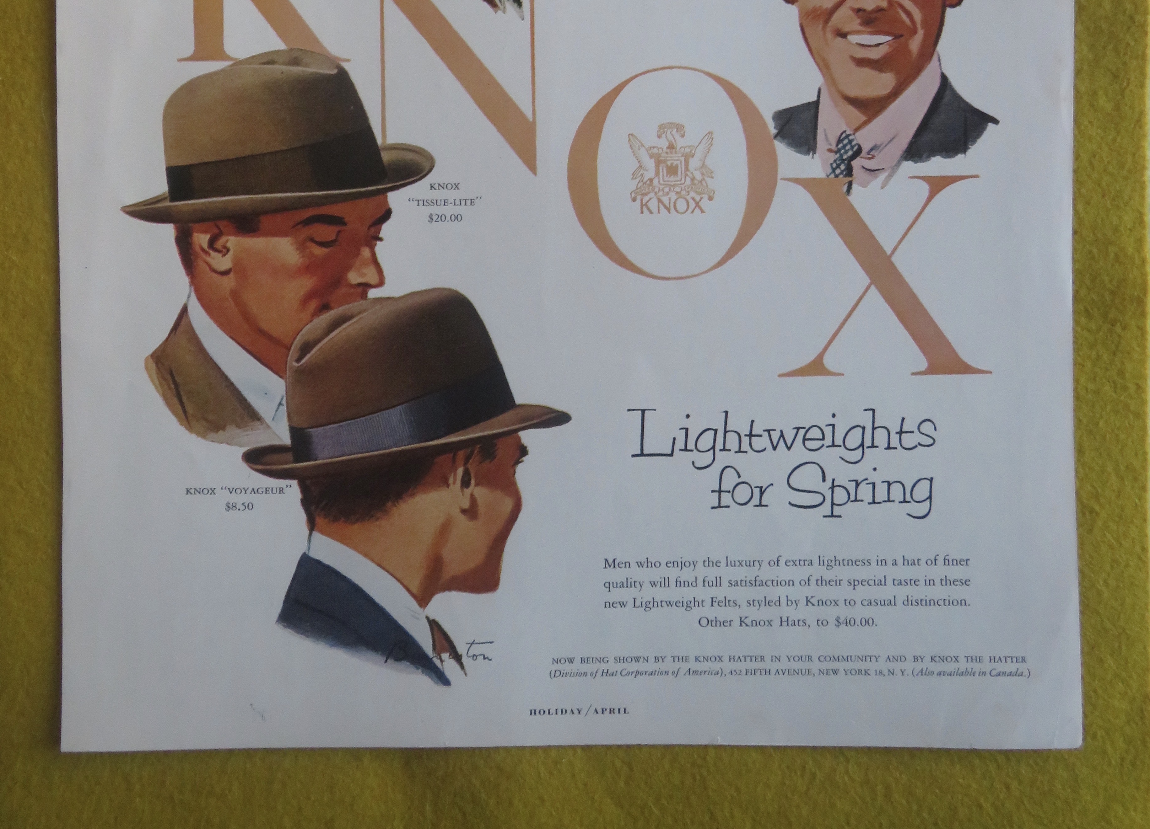 1957 Knox Hats with Lightweights For Sporing