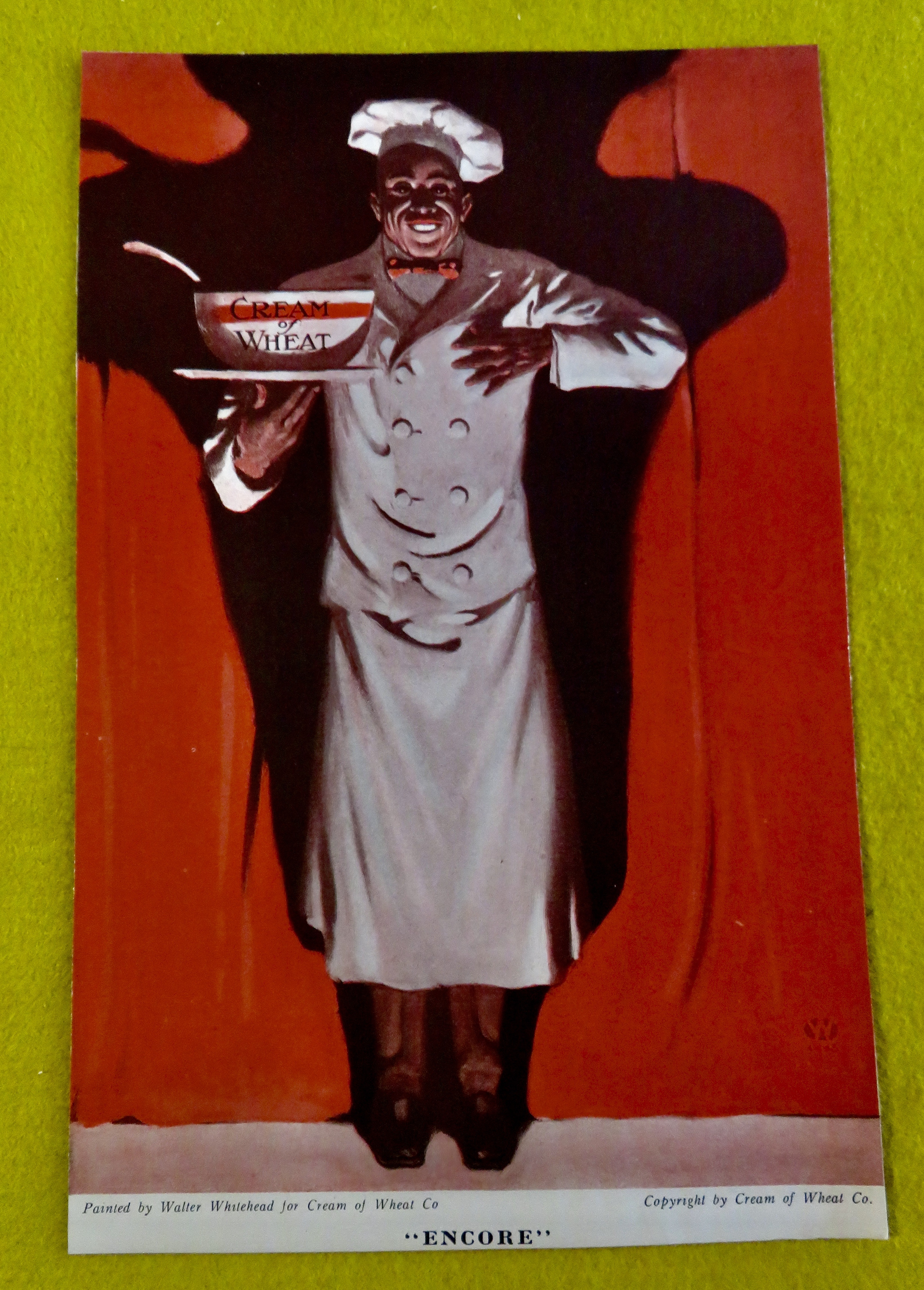 1921 Cream Of Wheat with Encore By Walter Whitehead