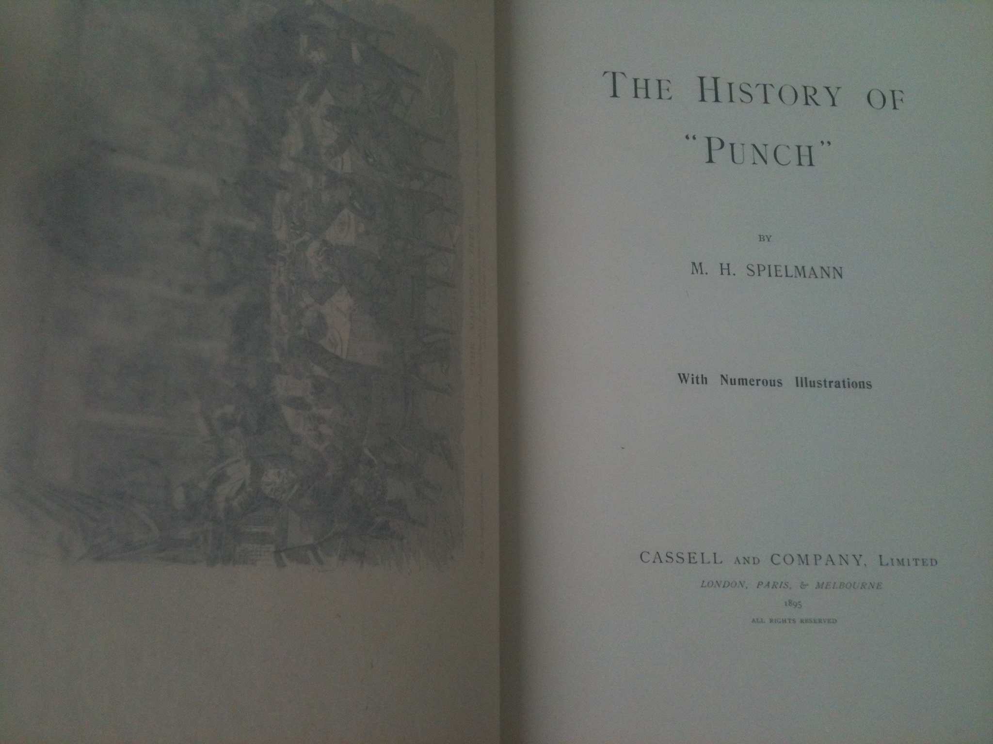 History of Punch M.H. Spielmann 1895 Book
