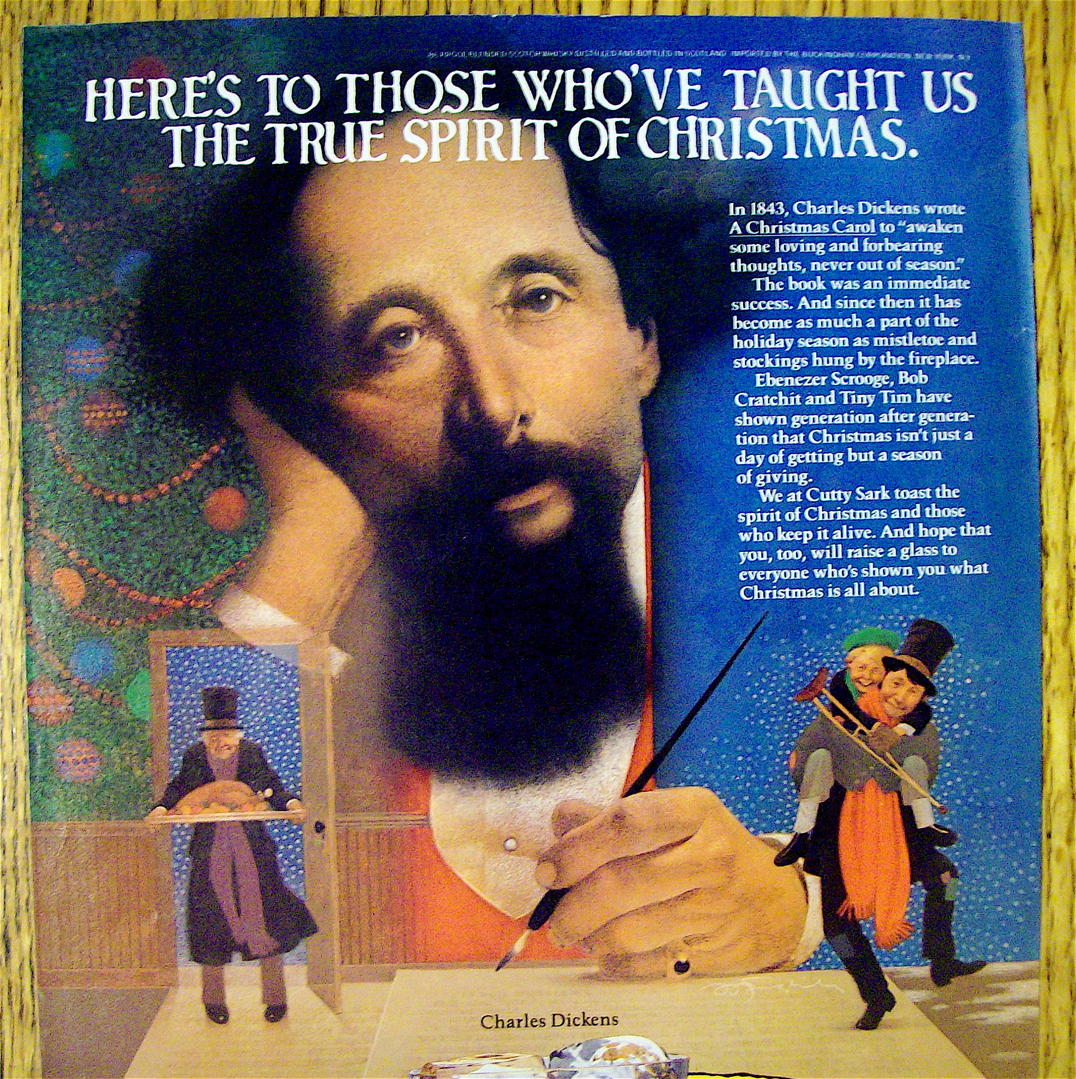 1981 Cutty Sark Whiskey with Charles Dickens