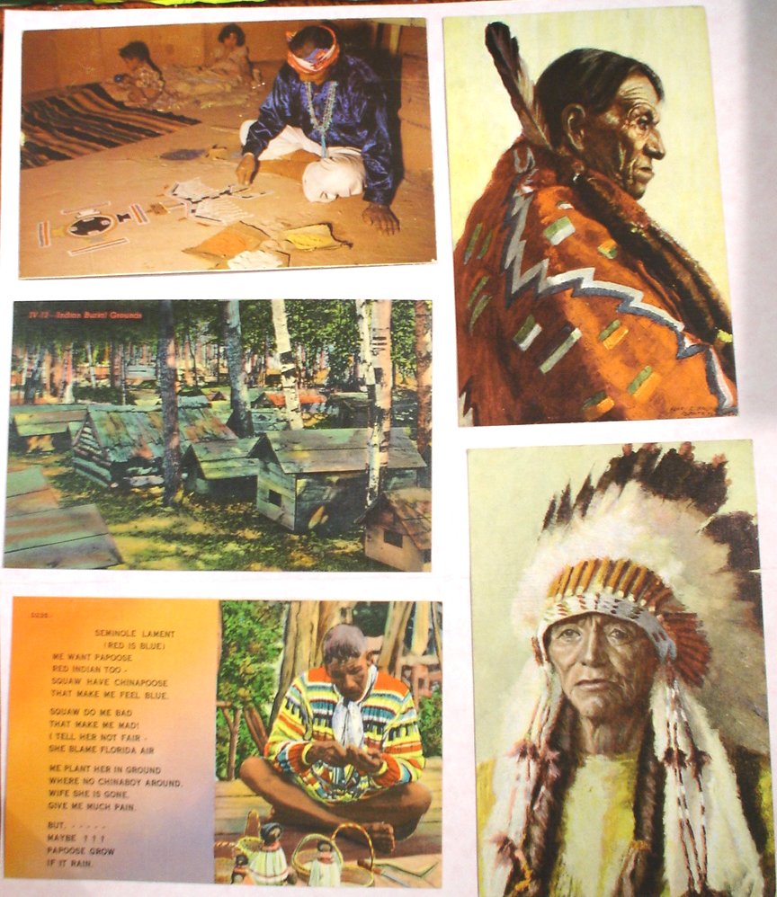 Five Native American Postcards