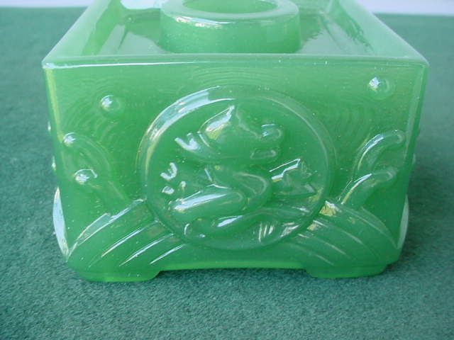 Imperial Cathay Jade Dragon Candleholers
