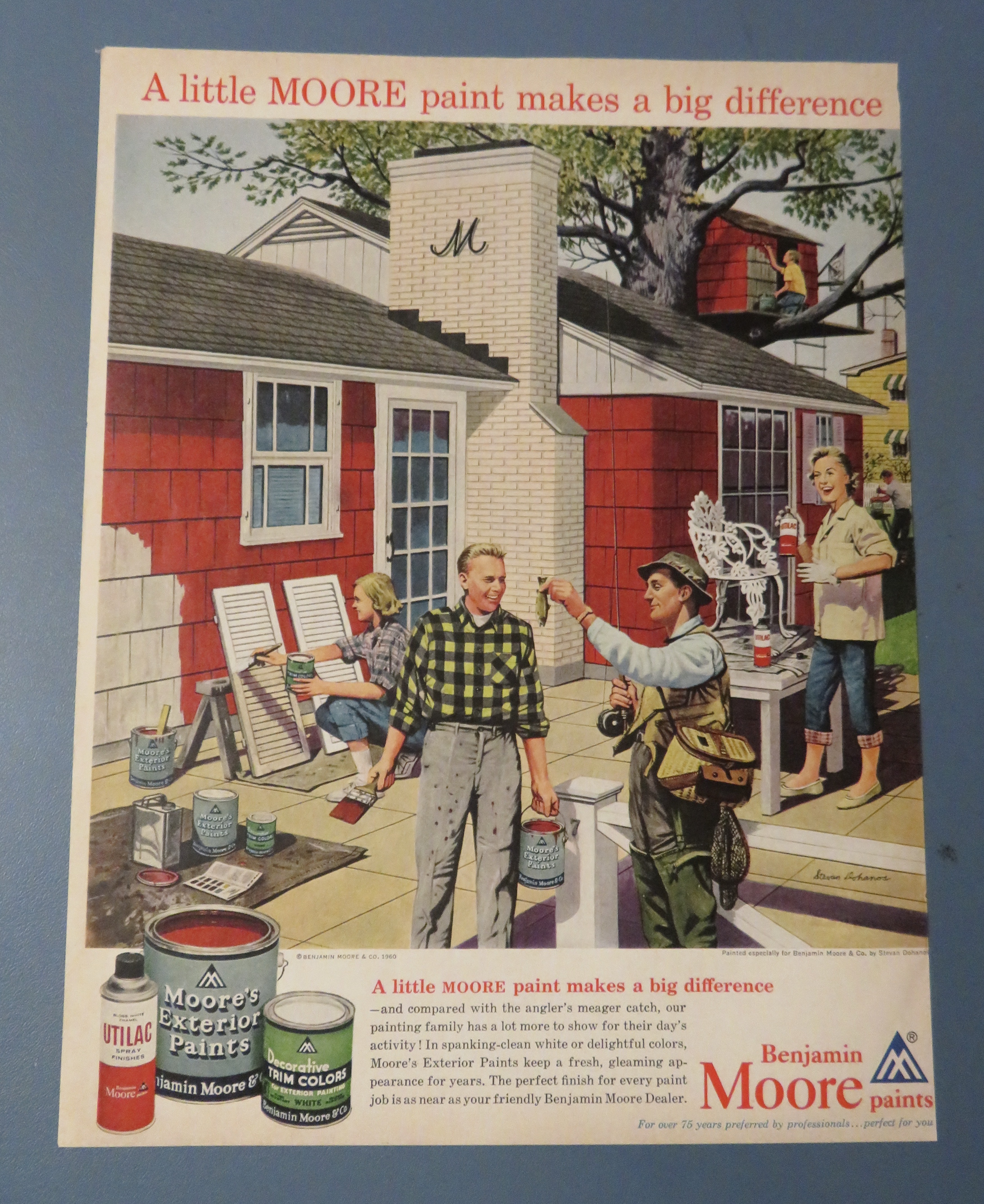 1960 Benjamin Moore Paints By Stevan Dohanos