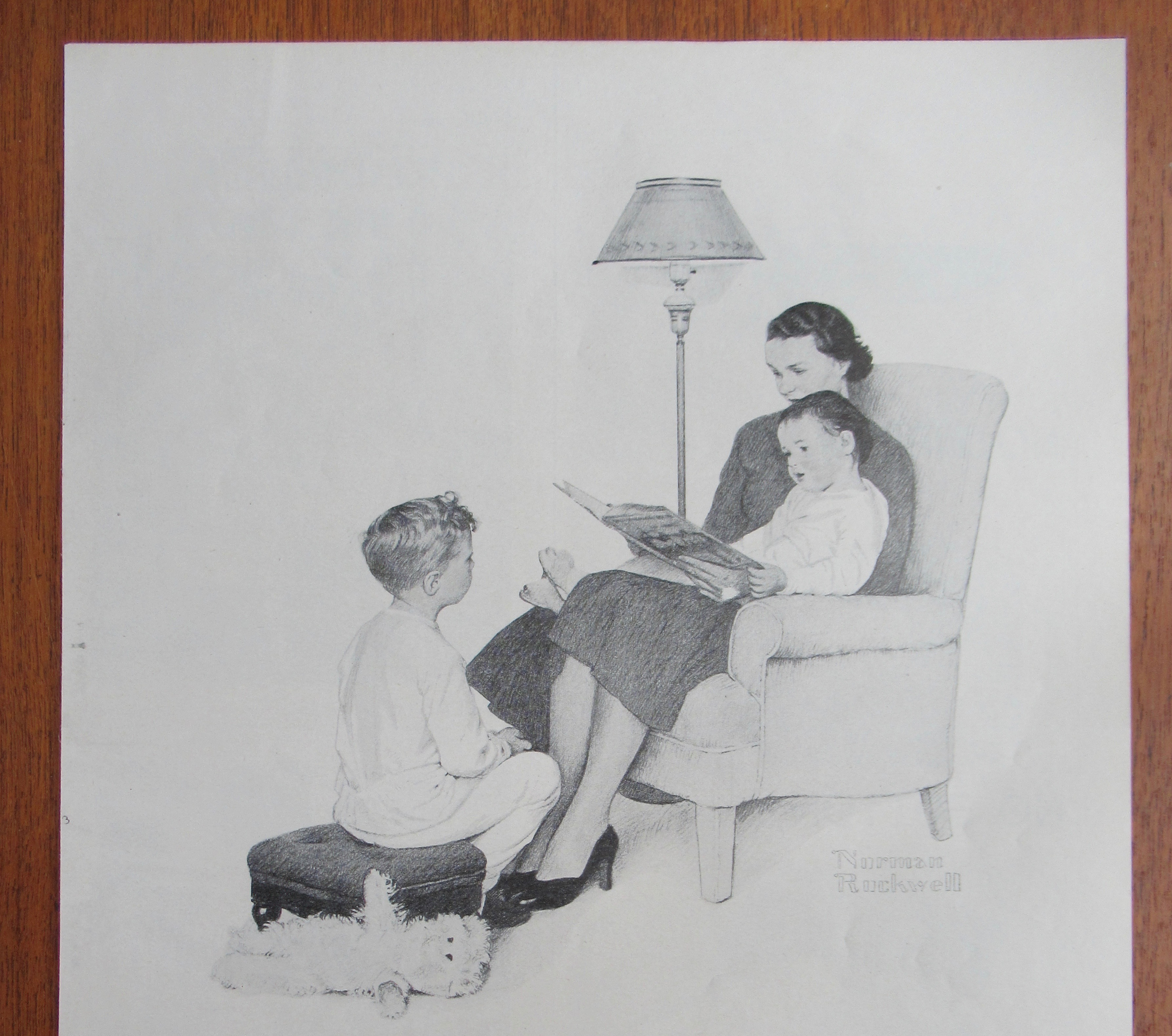 1958 Massachusetts Mutual w/Family By Norman Rockwell