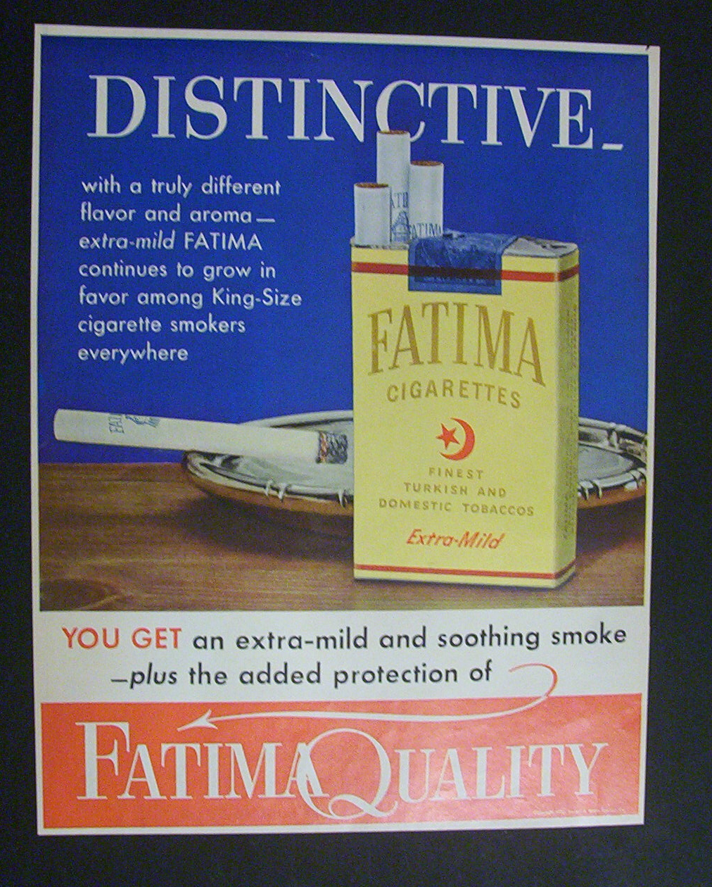 1952  Fatima  Cigarettes