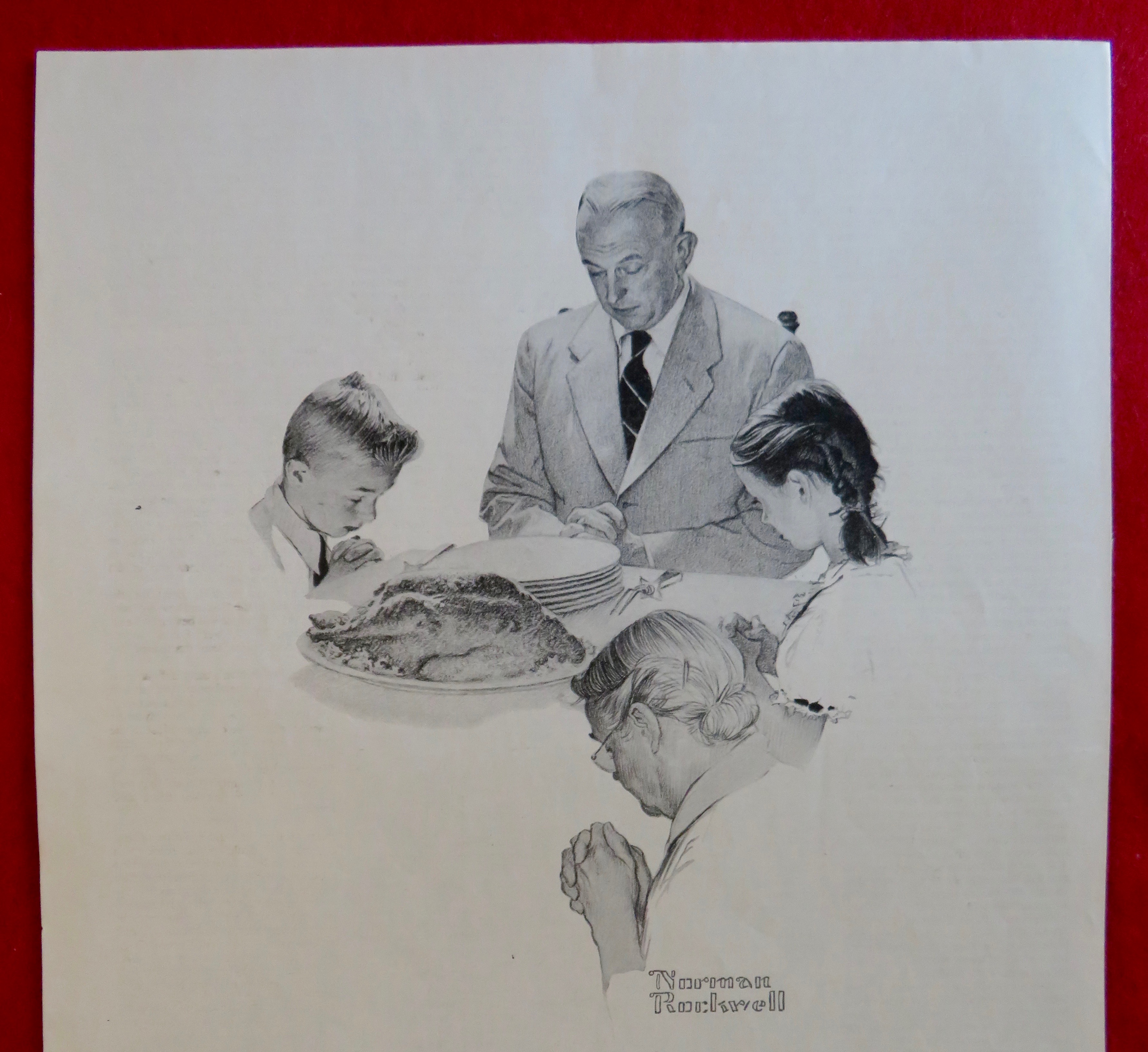 1960 Massachusetts Mutual Insurance By Norman Rockwell