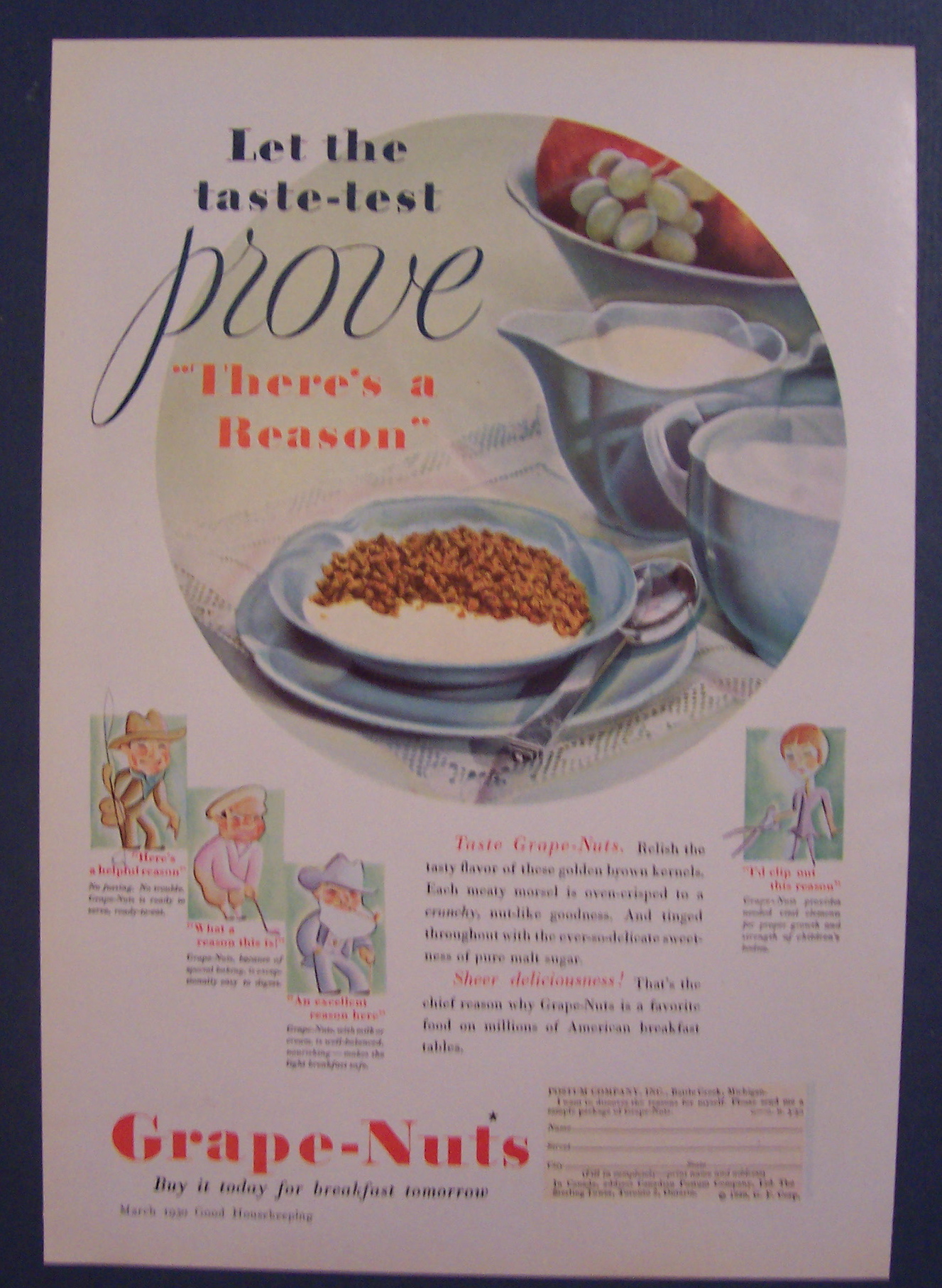 1930  Grape - Nuts