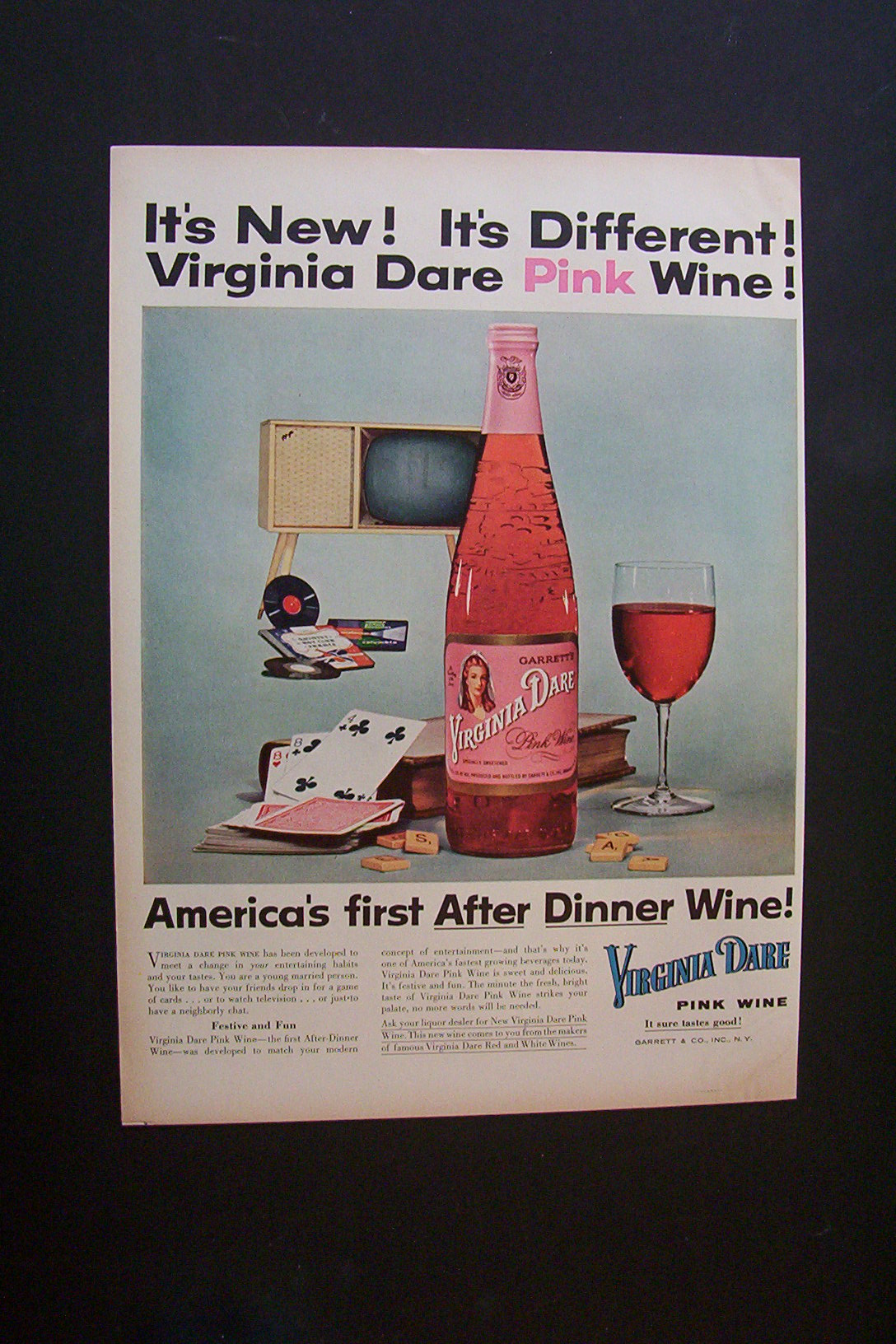 1956  Virginia  Dare  Pink  Wine