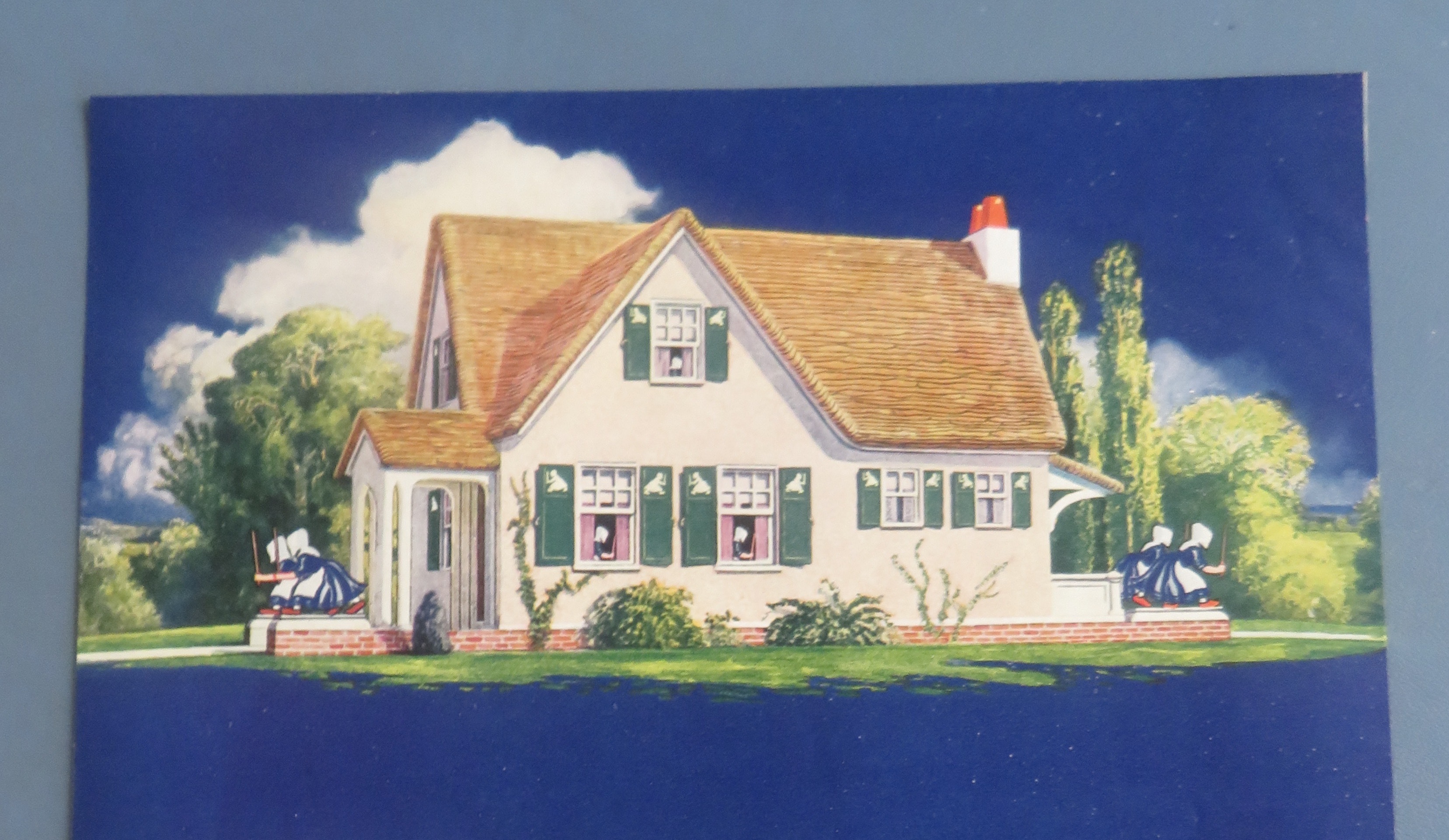 1928 Old Dutch Cleanser with Lovely House