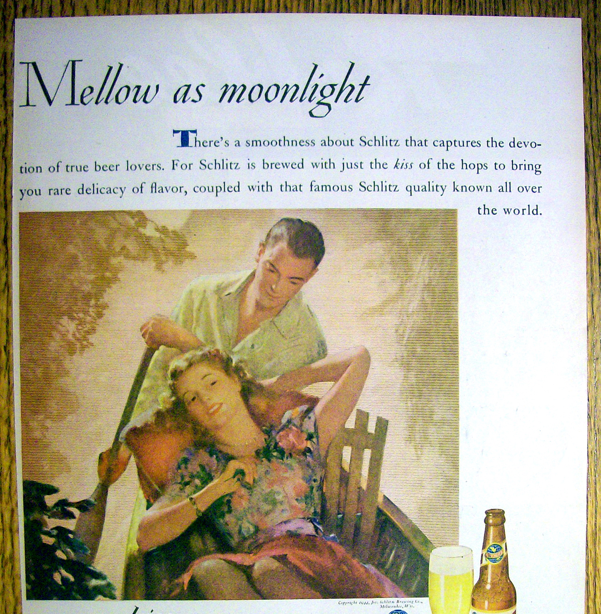 Vintage Ad: 1944 Schlitz Beer