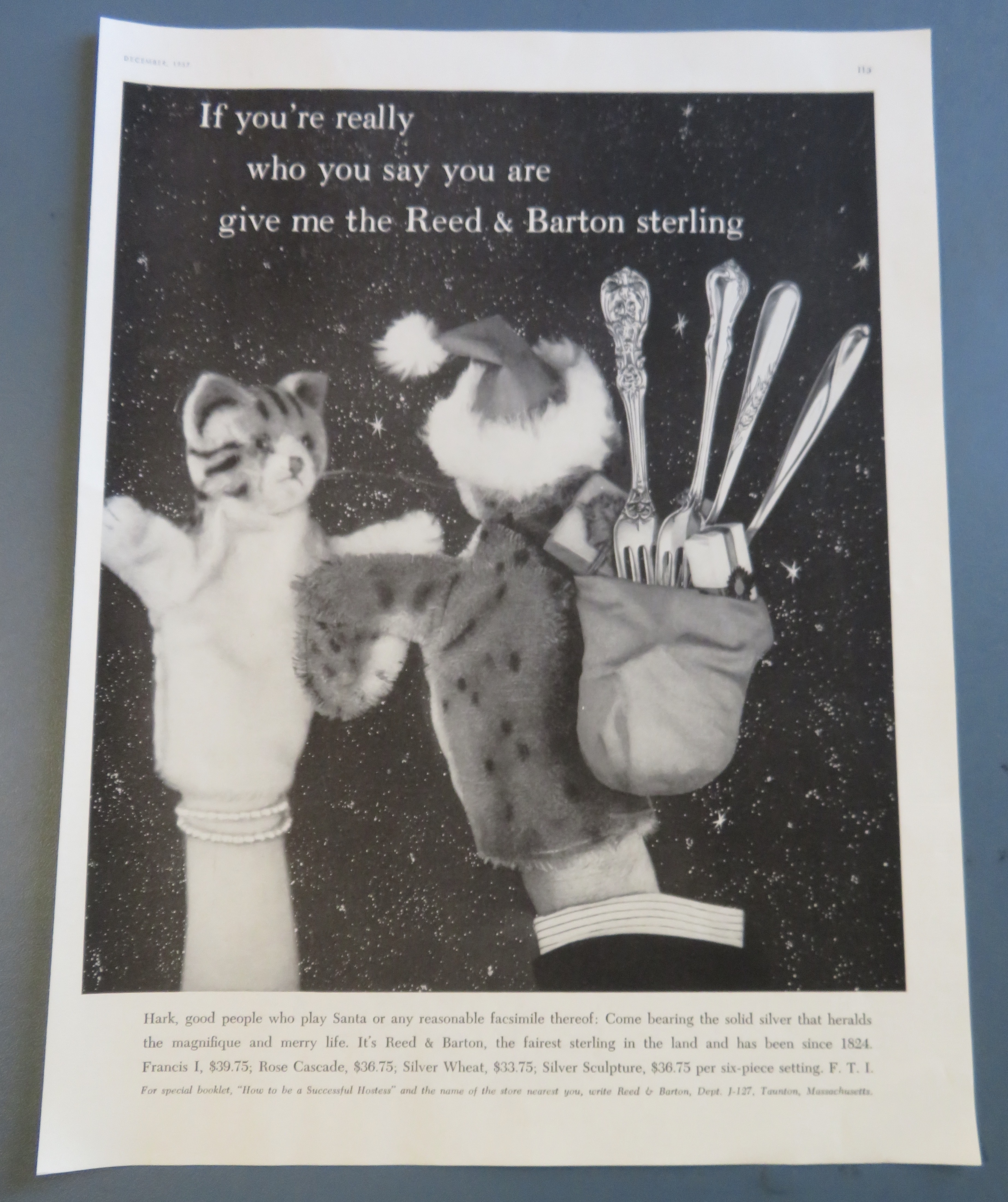 1957 Reed & Barton Sterling with Puppets & Silverware