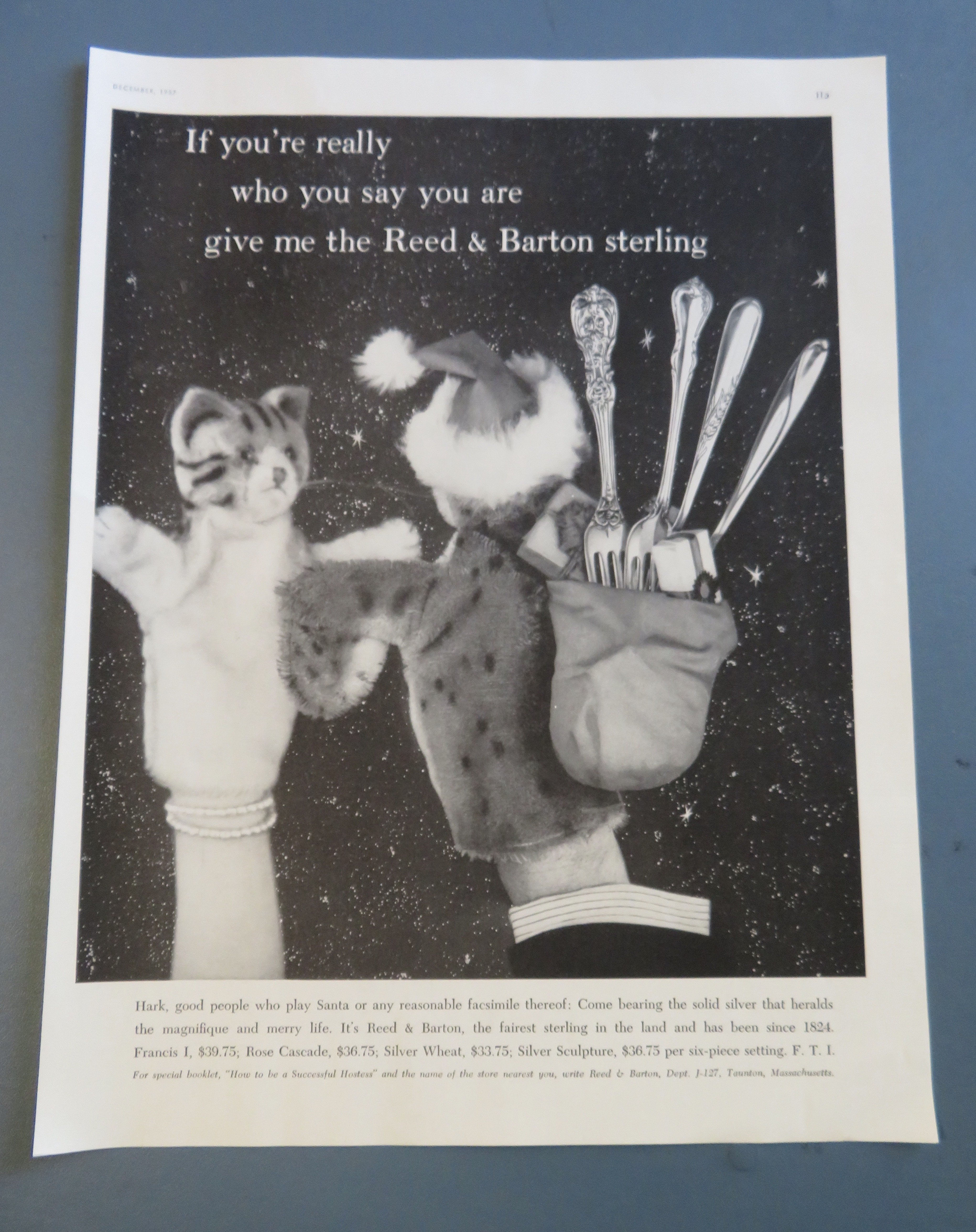 1957 Reed & Barton Sterling with Puppets & Silverware