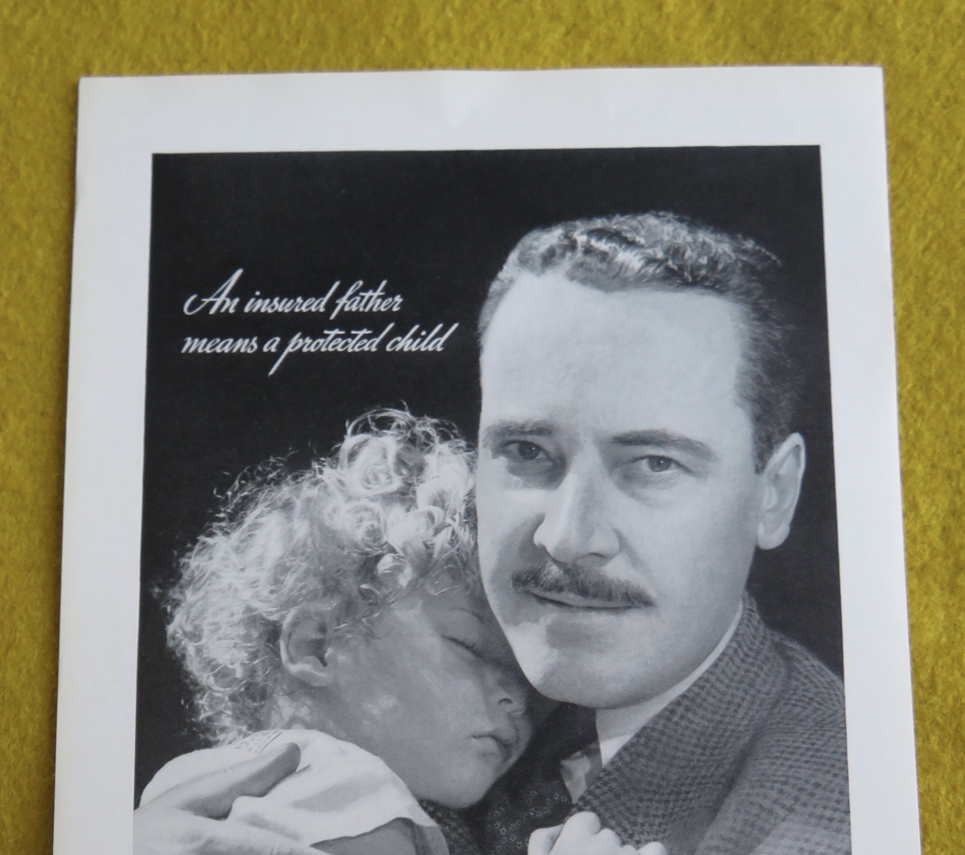 1938 The Prudential Life Insurance Co w Father & Child