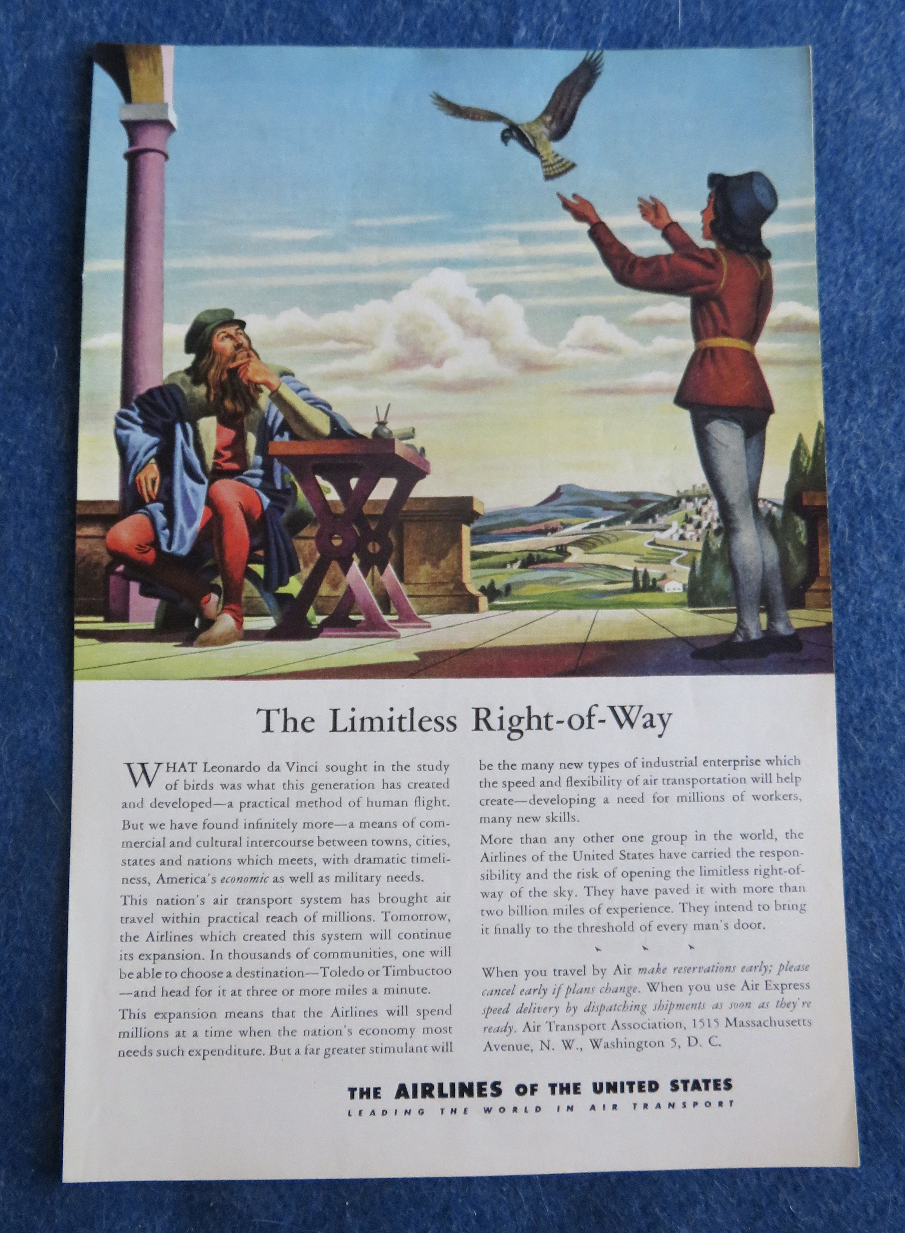 1944 Airlines Of The United States w/ Leonardo Da Vinci