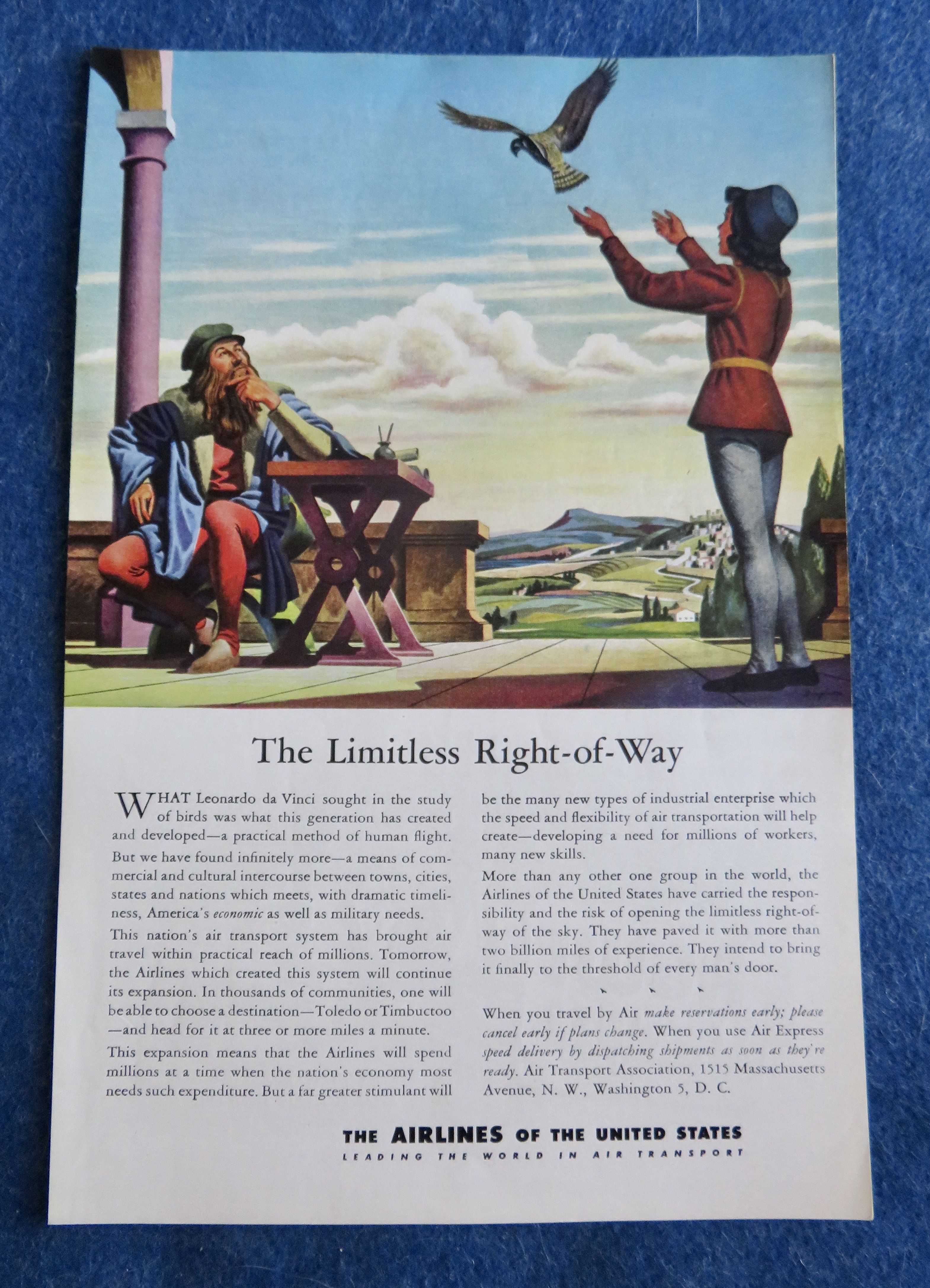 1944 Airlines Of The United States w/ Leonardo Da Vinci