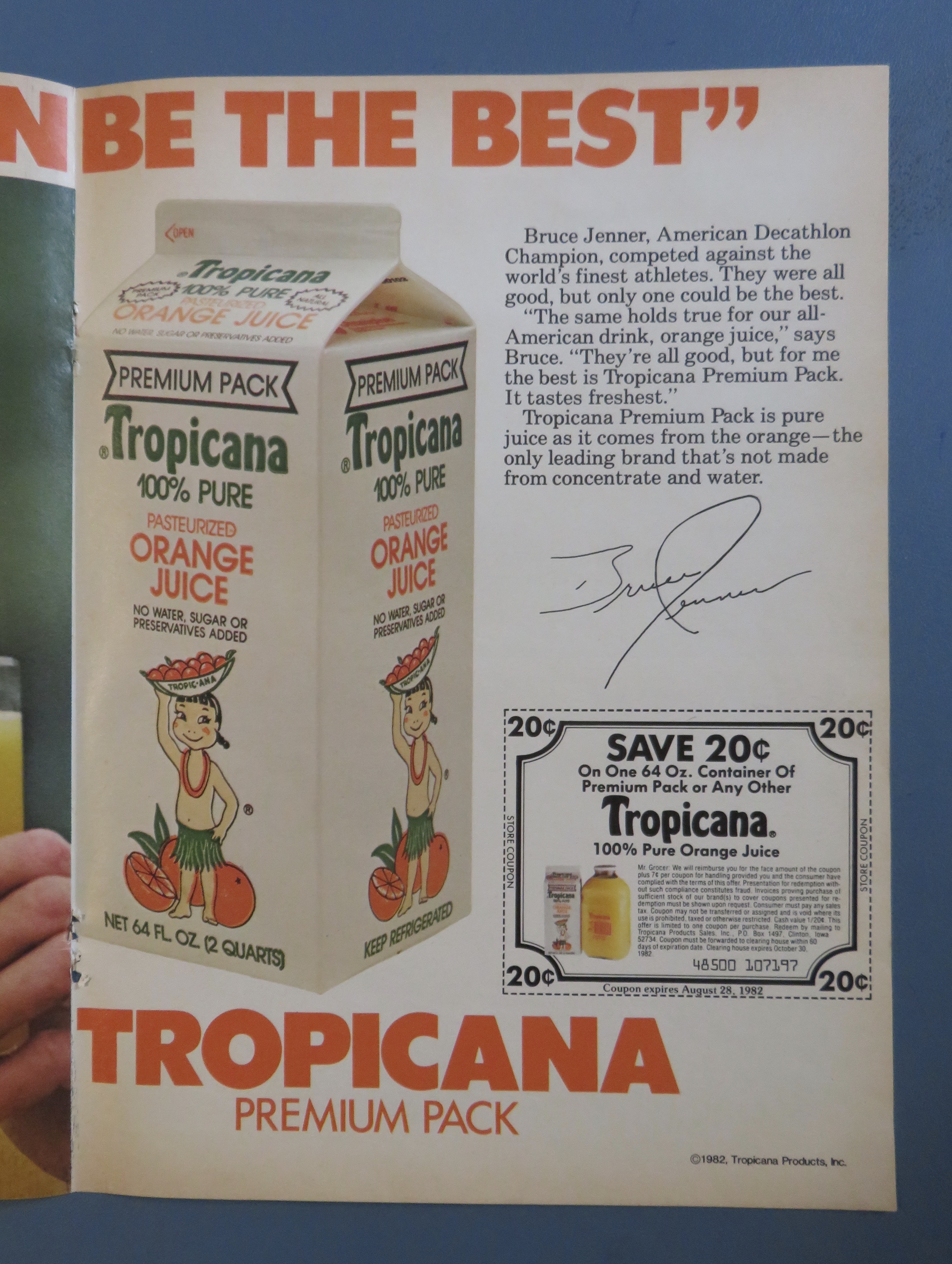 1982 Tropicana Orange Juice with Bruce Jenner