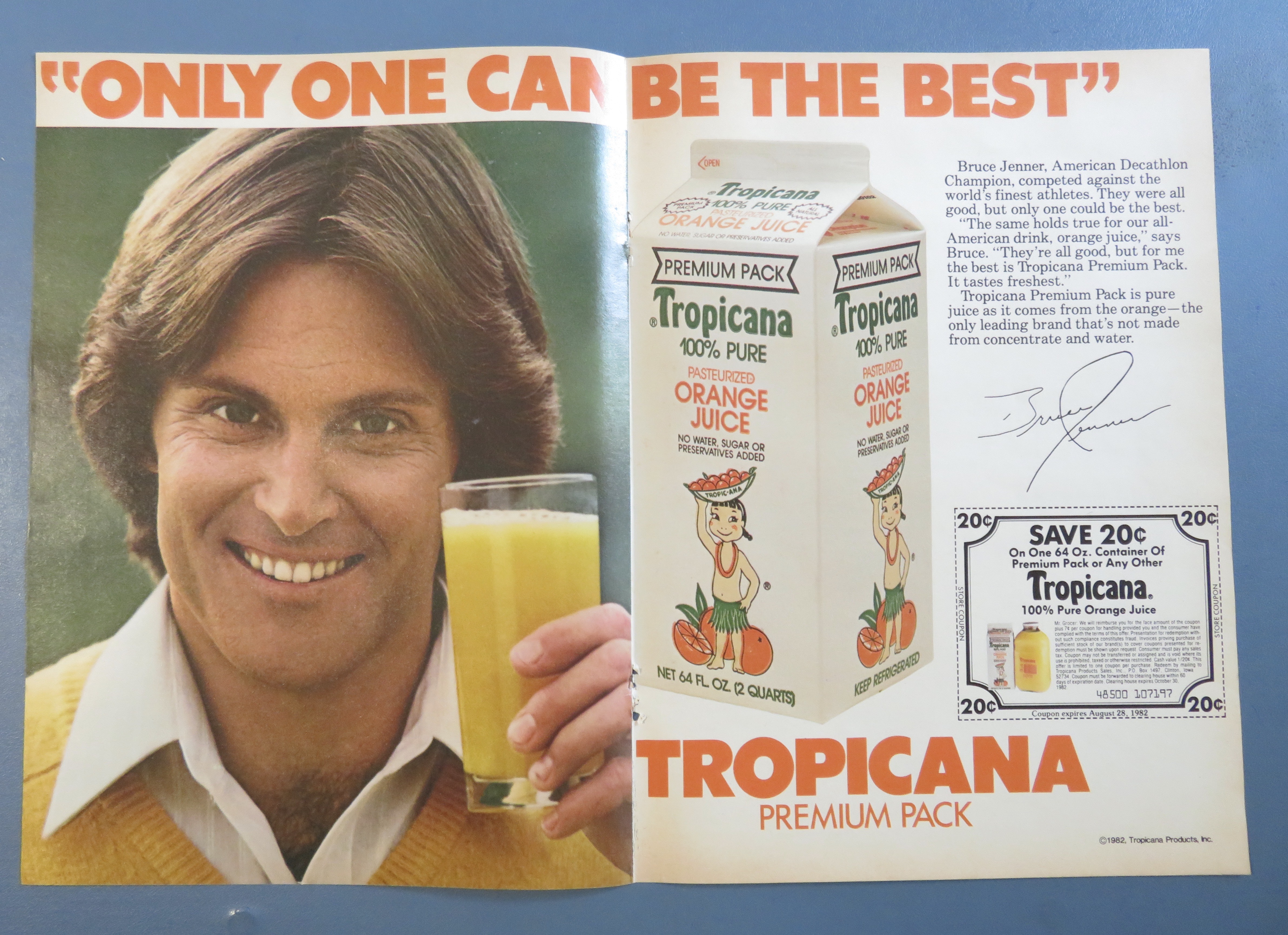 1982 Tropicana Orange Juice with Bruce Jenner