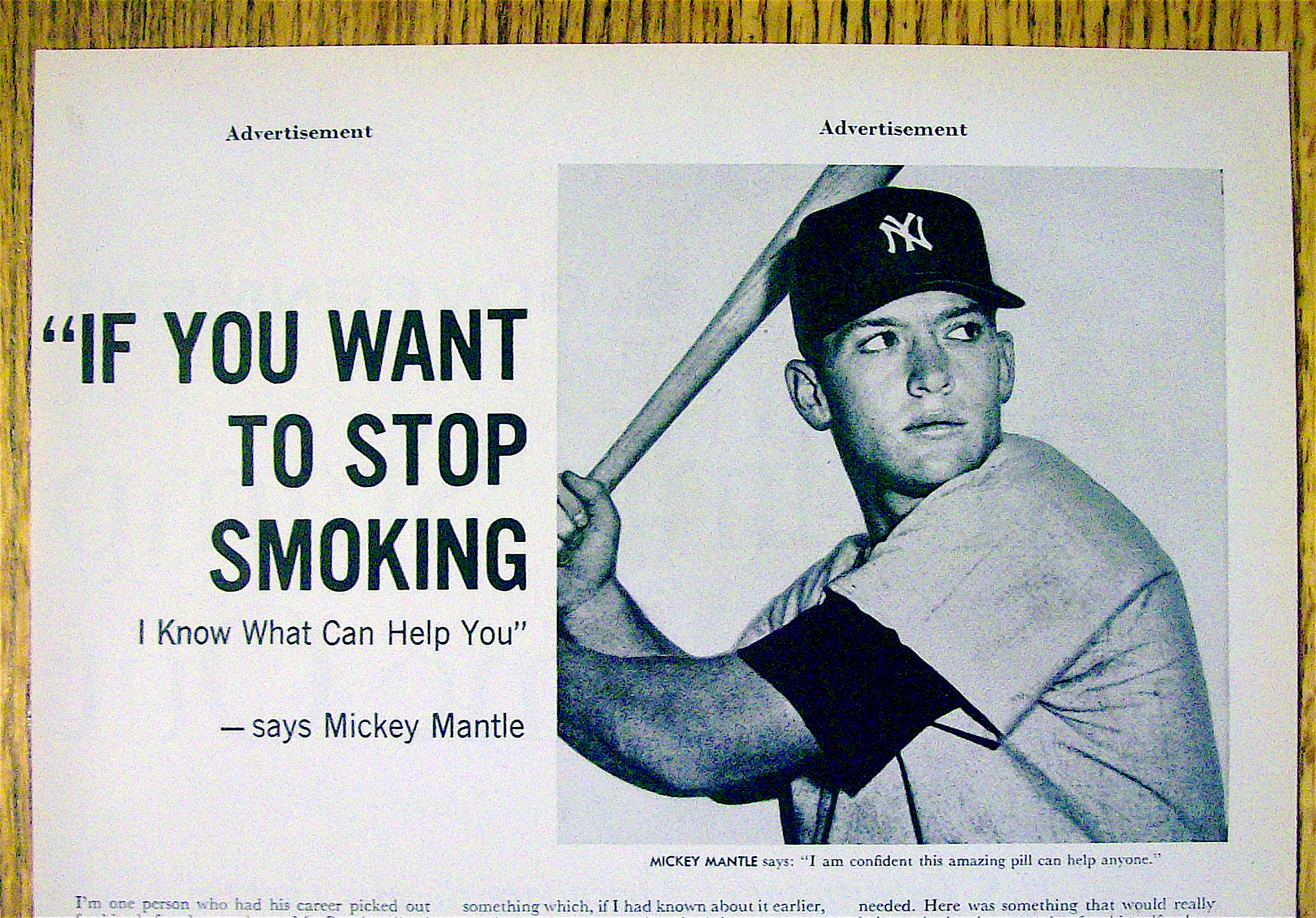 1959 Bantron with Baseball's Mickey Mantle (New York)