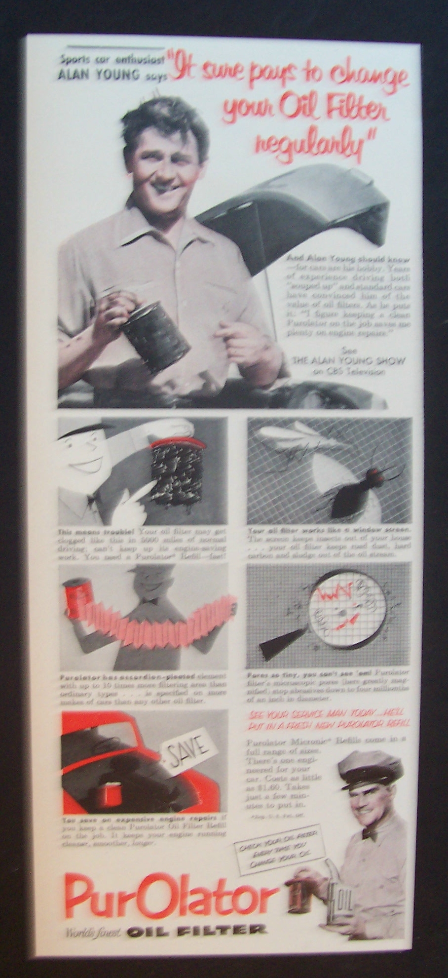 1953  Purolator  Oil  Filter  with  Alan  Young