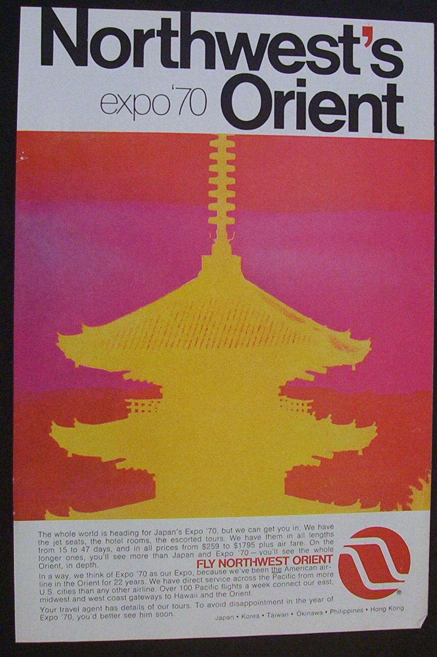 1970  Northwest 's  Expo  '70   Orient
