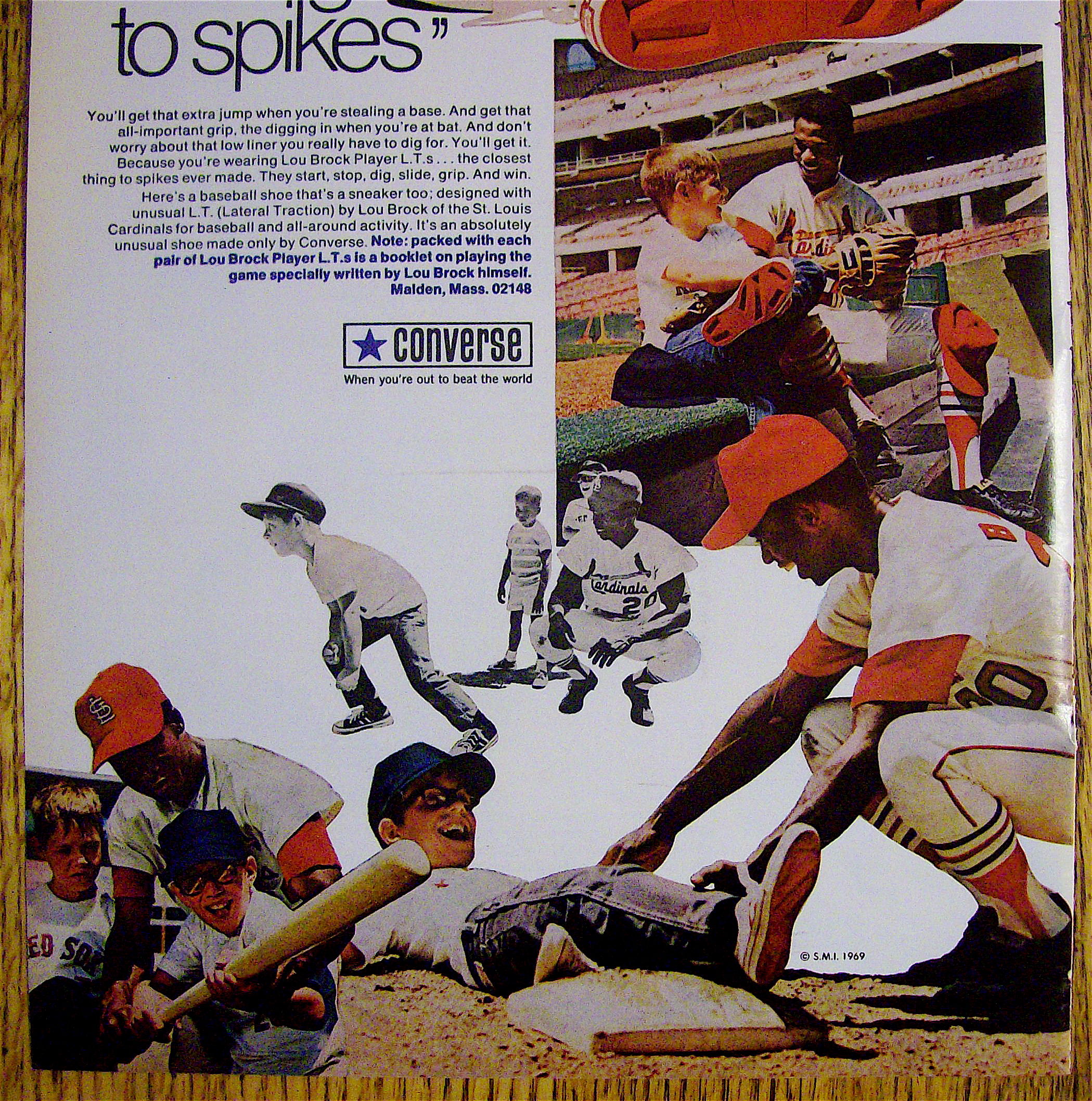 1970 Converse L T Shoes with Baseball's Lou Brock