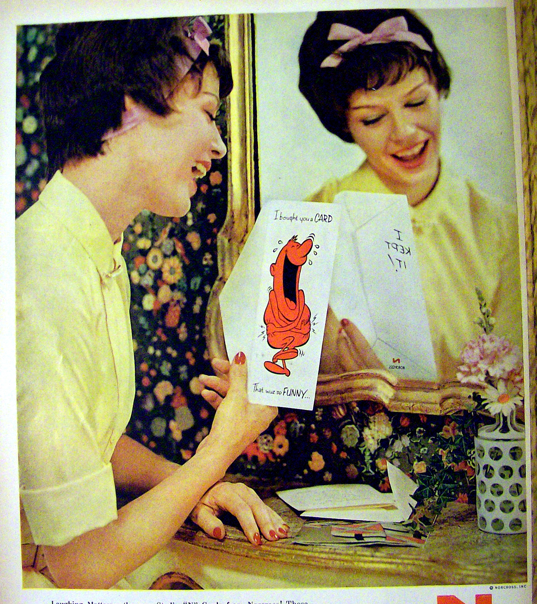 1959 Norcross Studio "N" Cards w/Woman Lookin