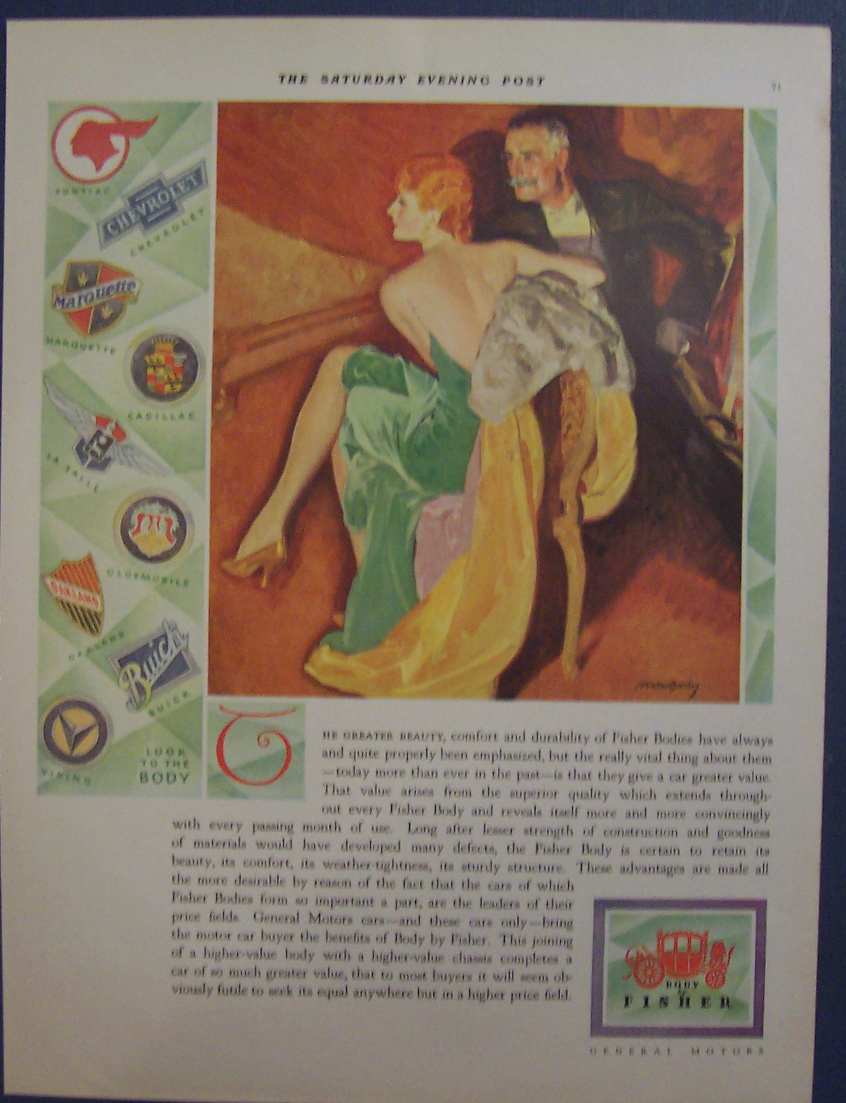 Vintage Ad: 1930  Body  By  Fisher