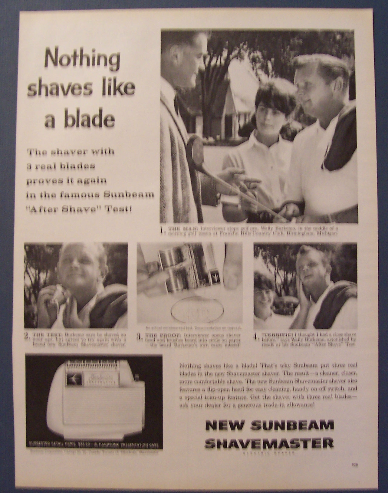 1961  Sunbeam  Shavemaster w/  Wally  Burkemo