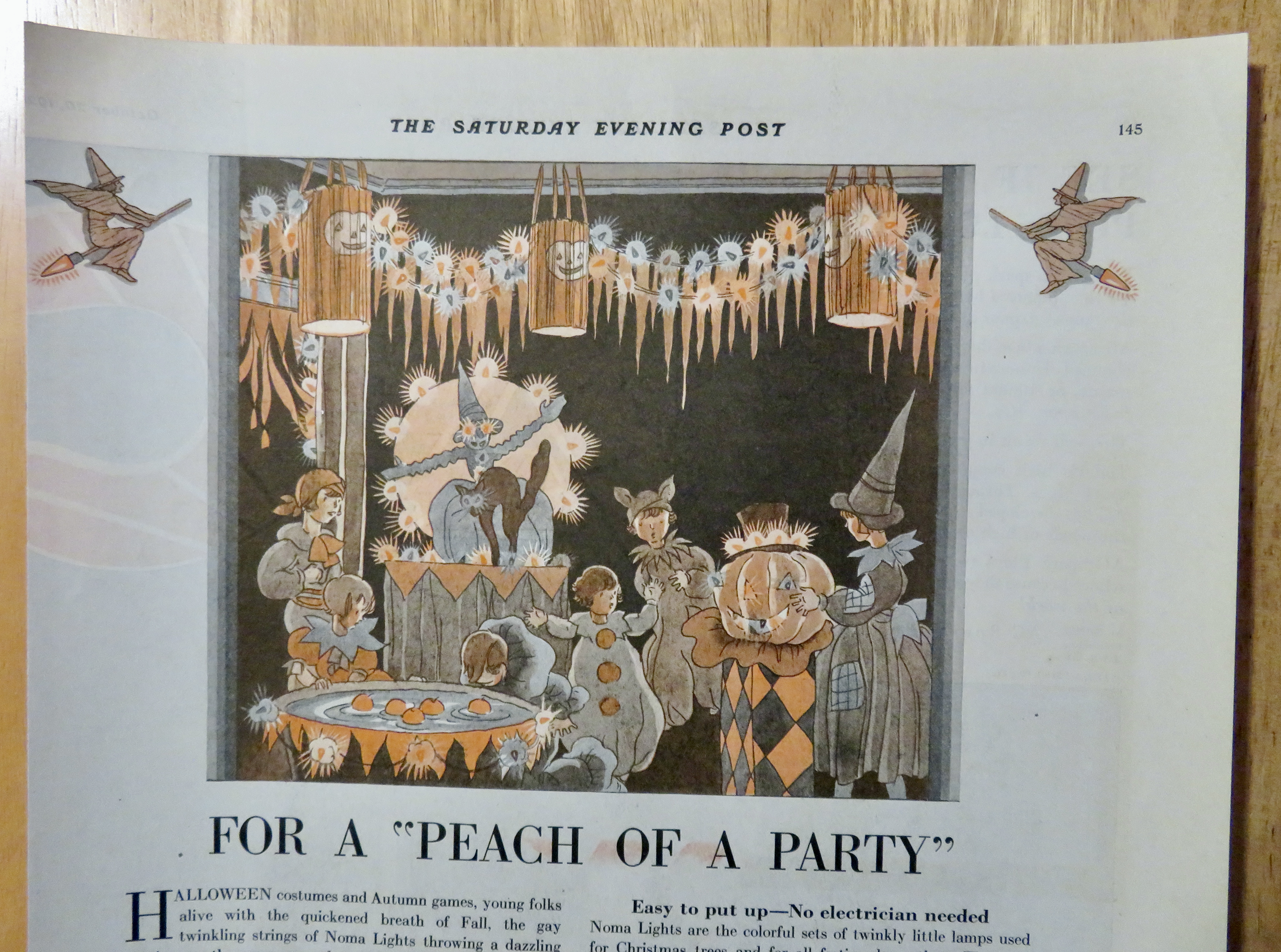 1928 Noma Lights With Halloween Party