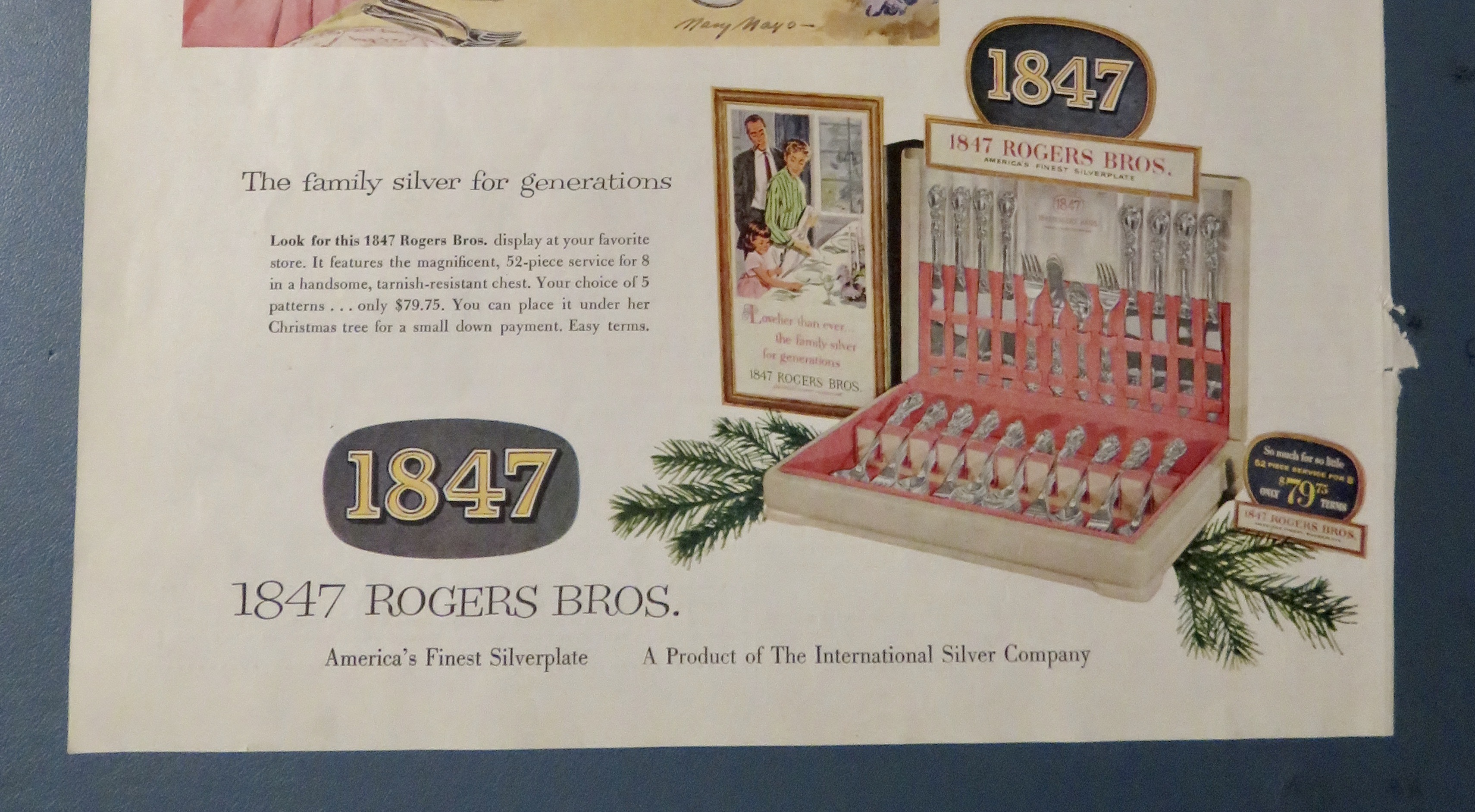 1954 1847 Rogers Brothers Silverware with Family